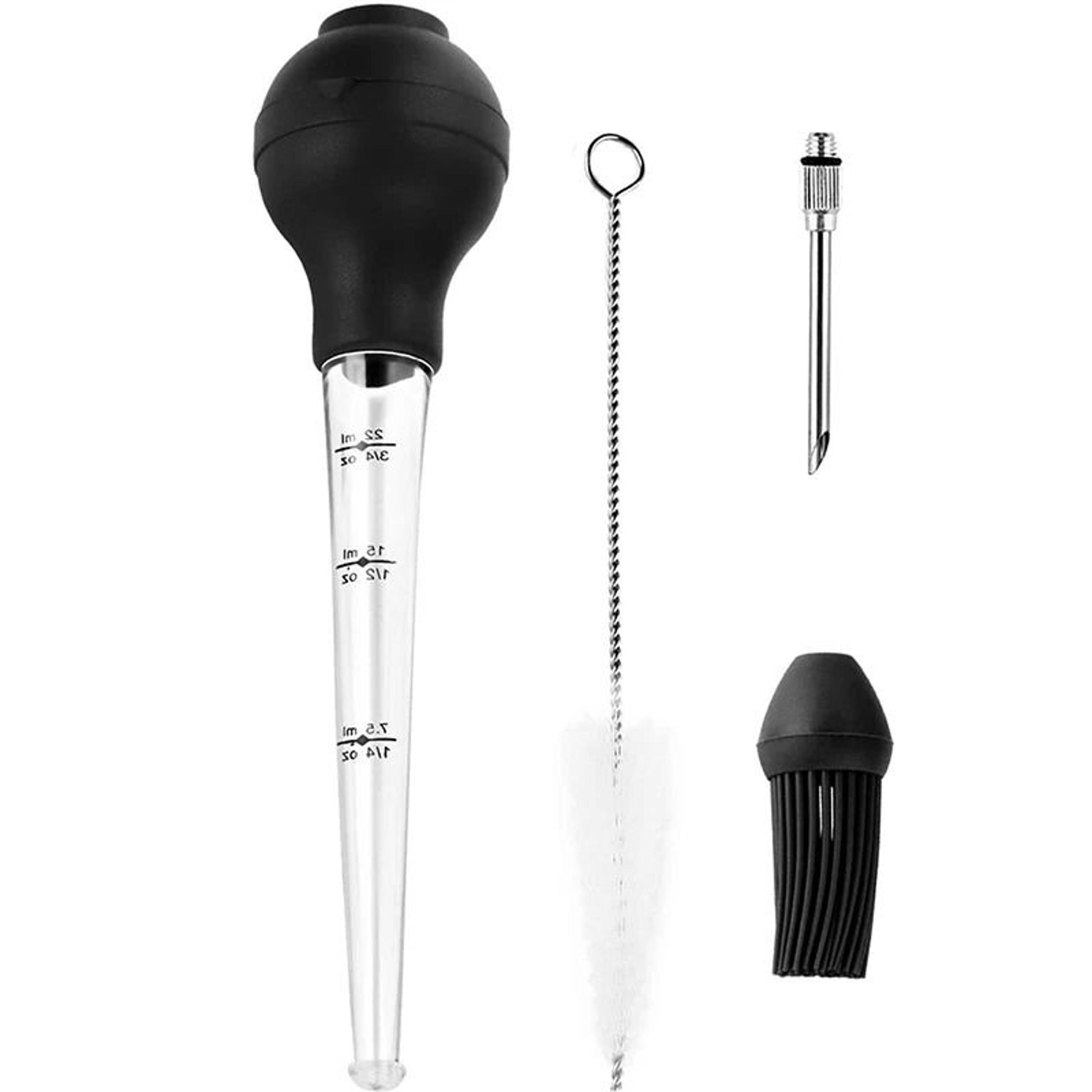 Stainless Steel Turkey Baster  Meat Injector Kit 6