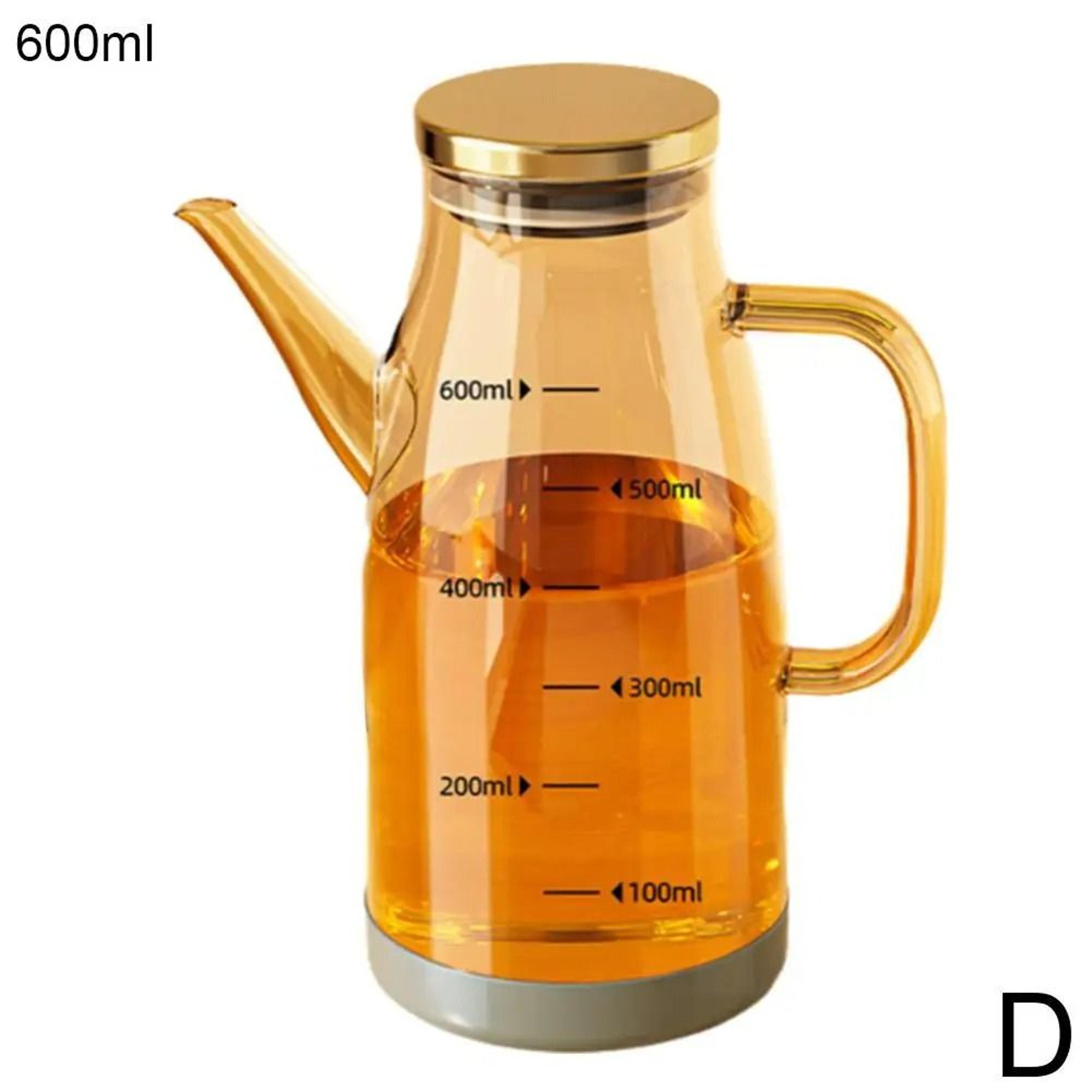 HighCapacity Glass Oil Dispenser With Stainless Steel Lid 6
