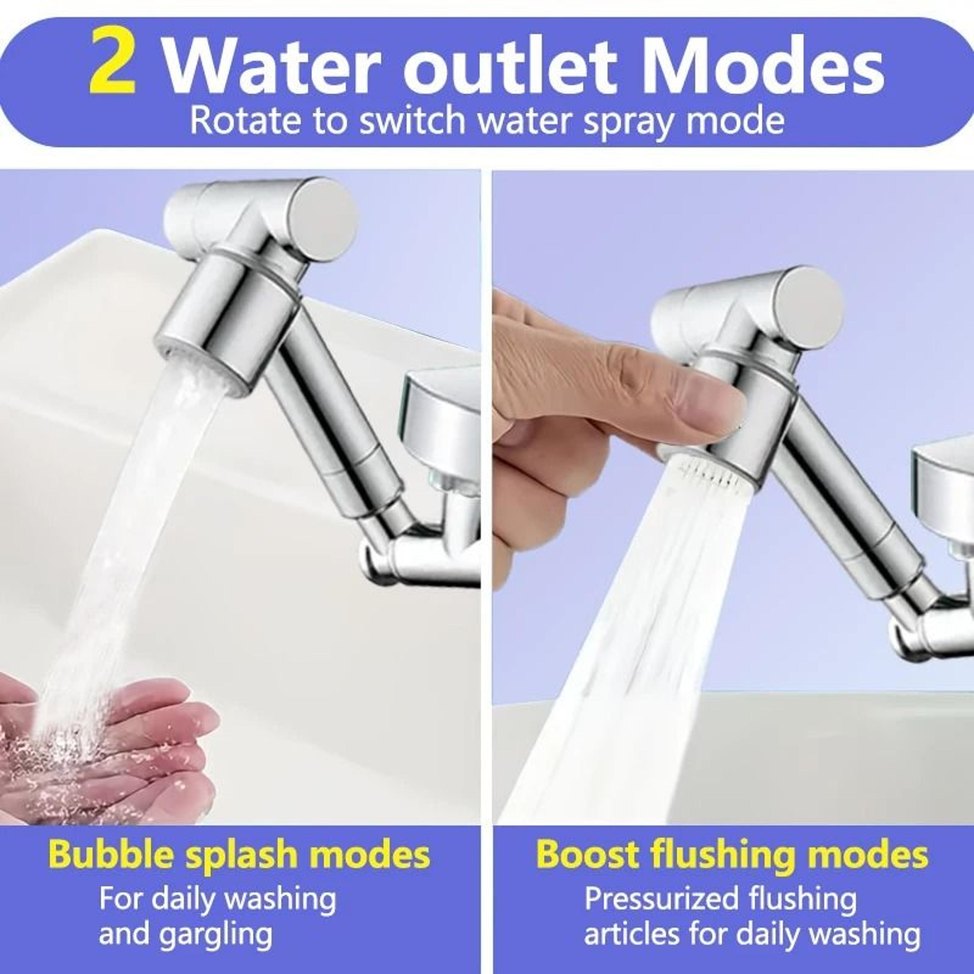 720Degree Universal Rotation Faucet Extender And DualMode Splash Filter 3