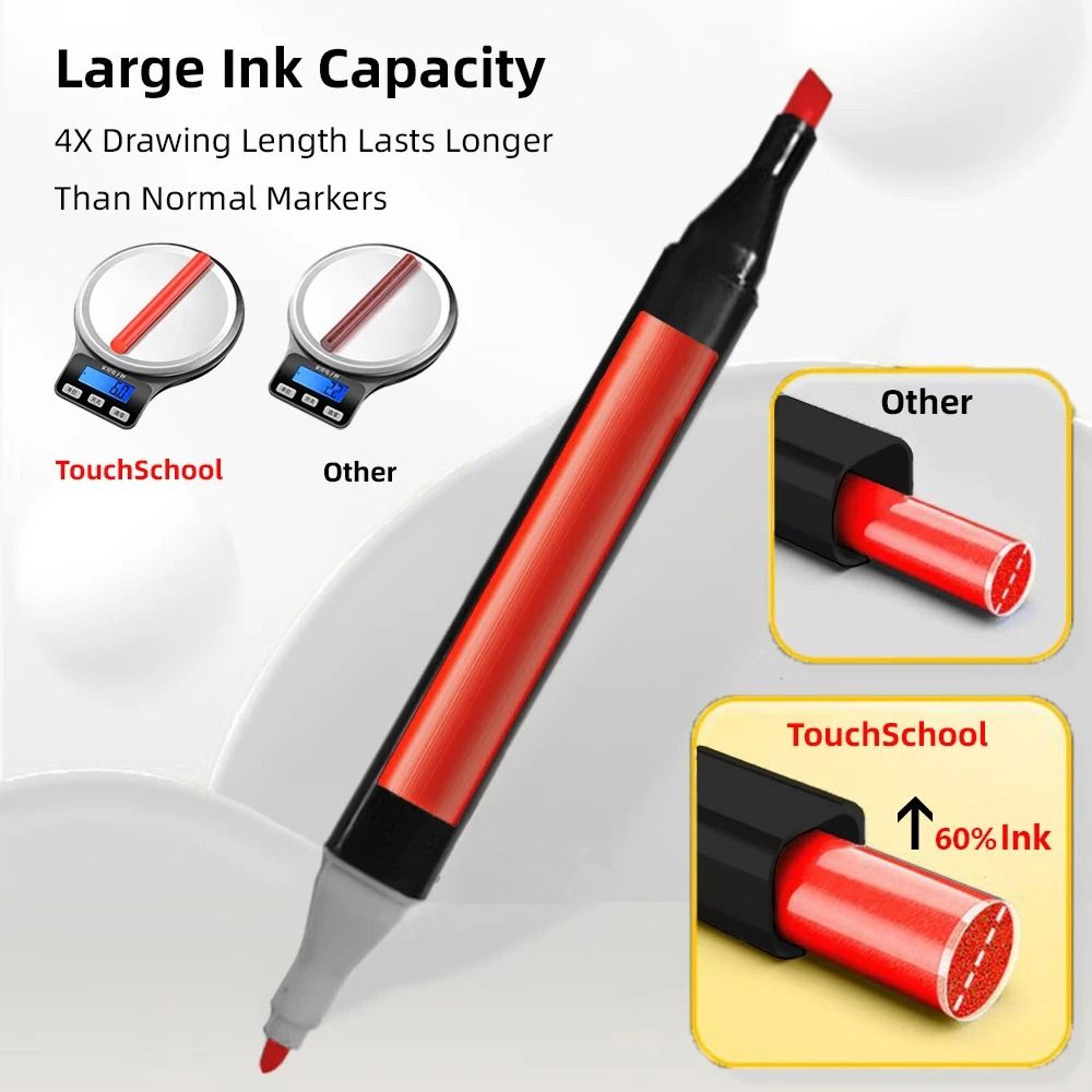 Dual Brush Tip Permanent Alcohol Markers  Professional Art Set For Drawing  Sketching 3