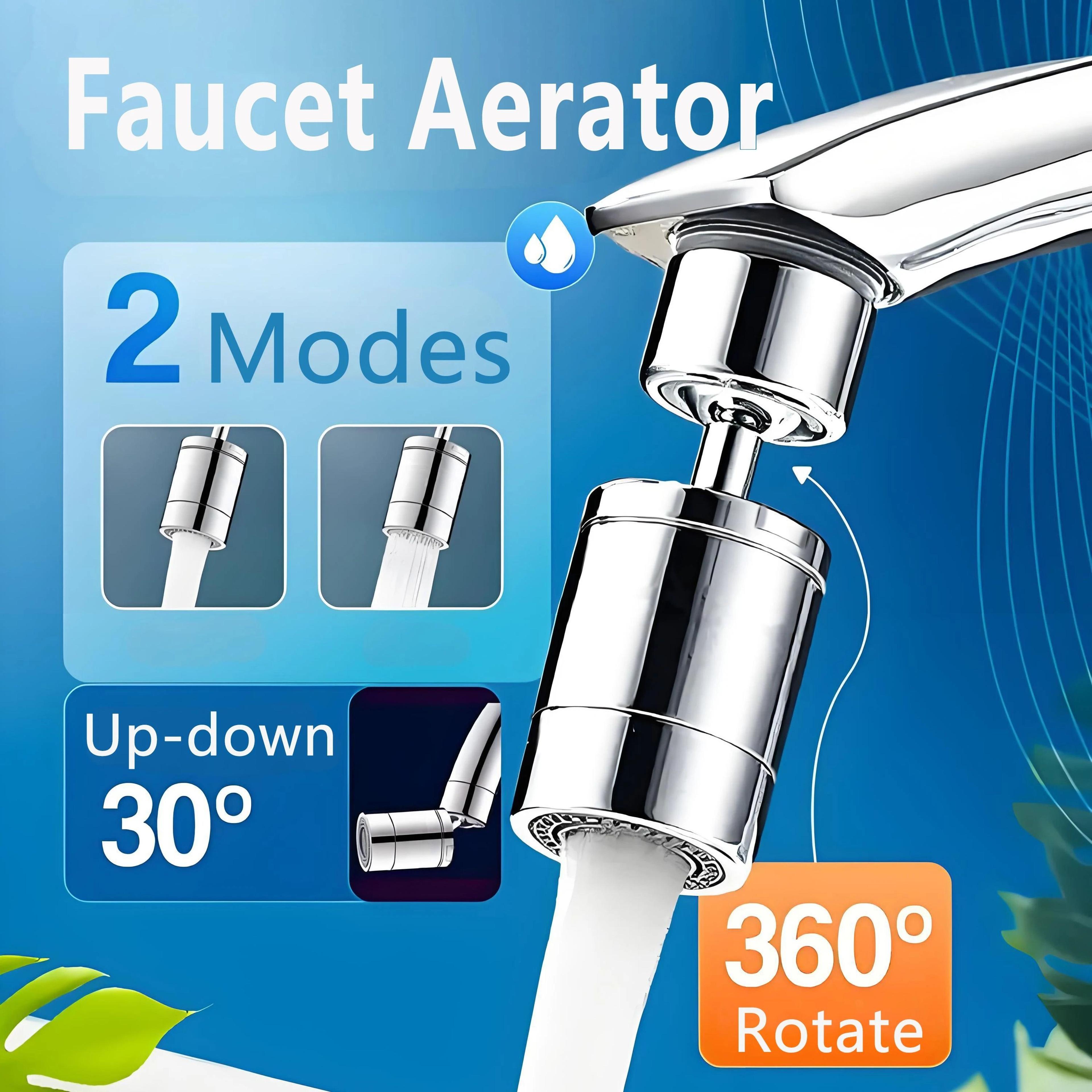 360° rotary splashback tap nozzle – dual mode kitchen sink faucet aerator