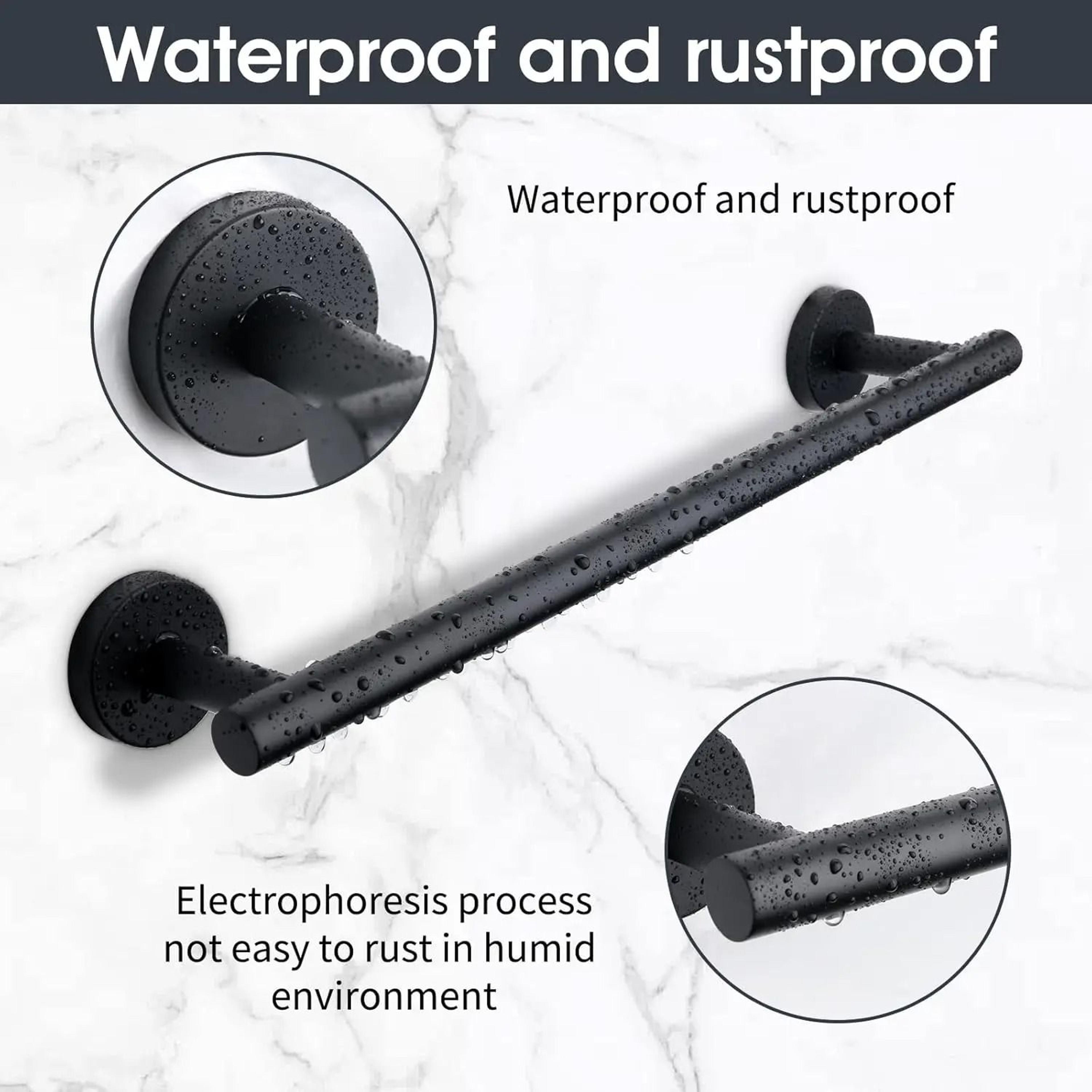 Stainless Steel Towel Bar  Sleek WallMounted Bathroom Holder 2