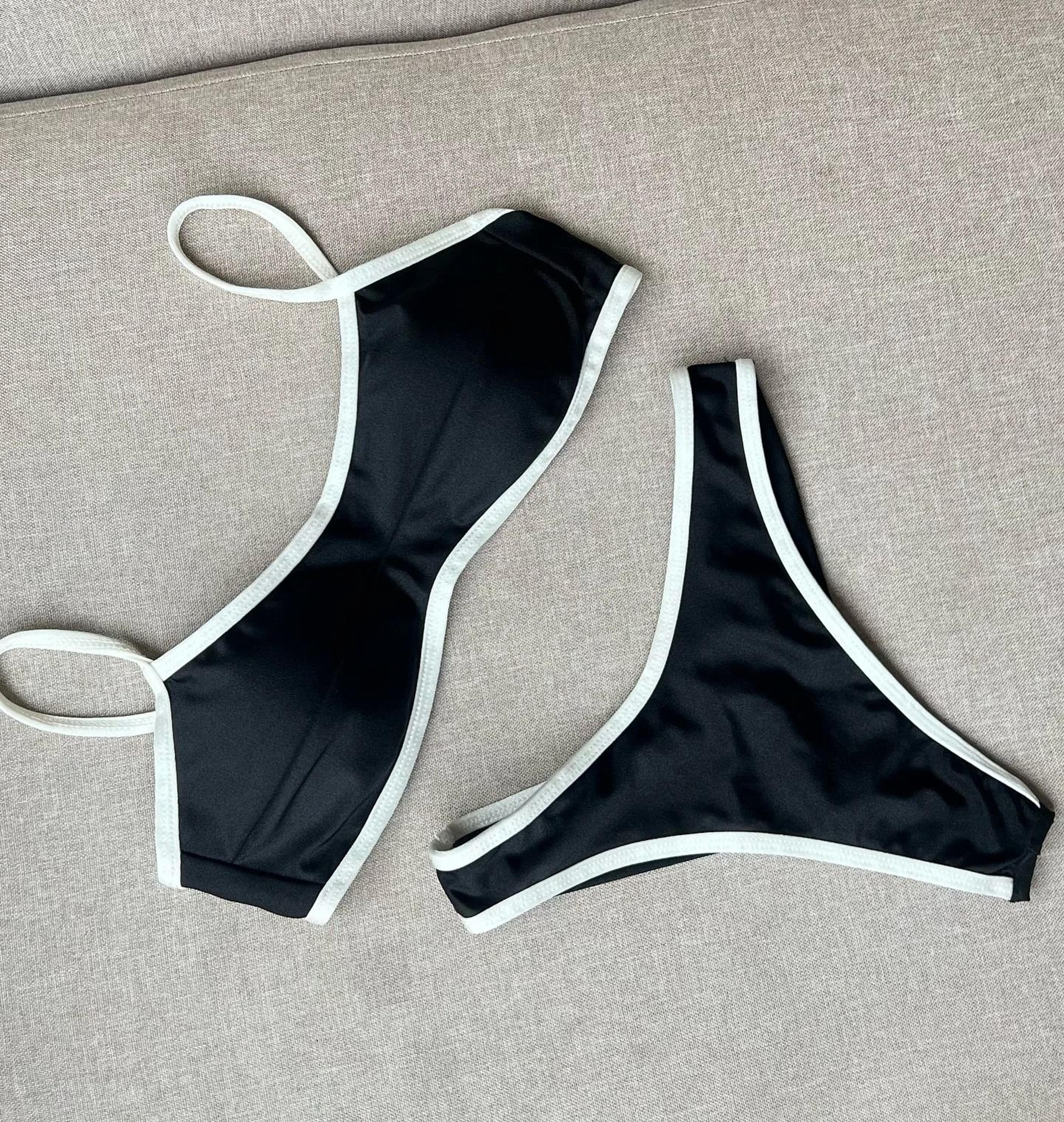 Shiny Bandeau Thong Bikini  Sexy Metallic Brazilian Swimwear 3
