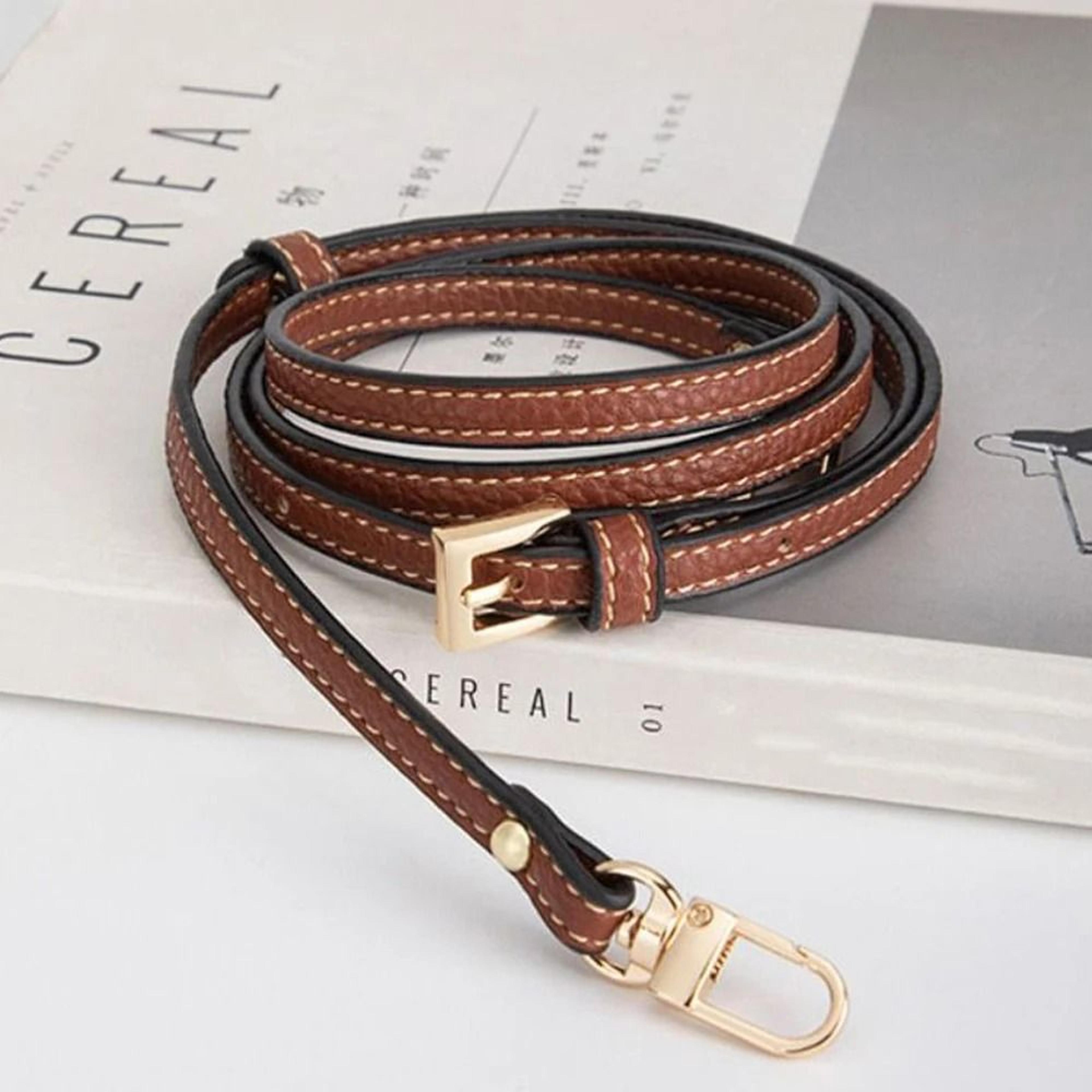 Cowhide Replacement Strap  Adjustable Leather Crossbody Belt For Longchamp Mini 0
