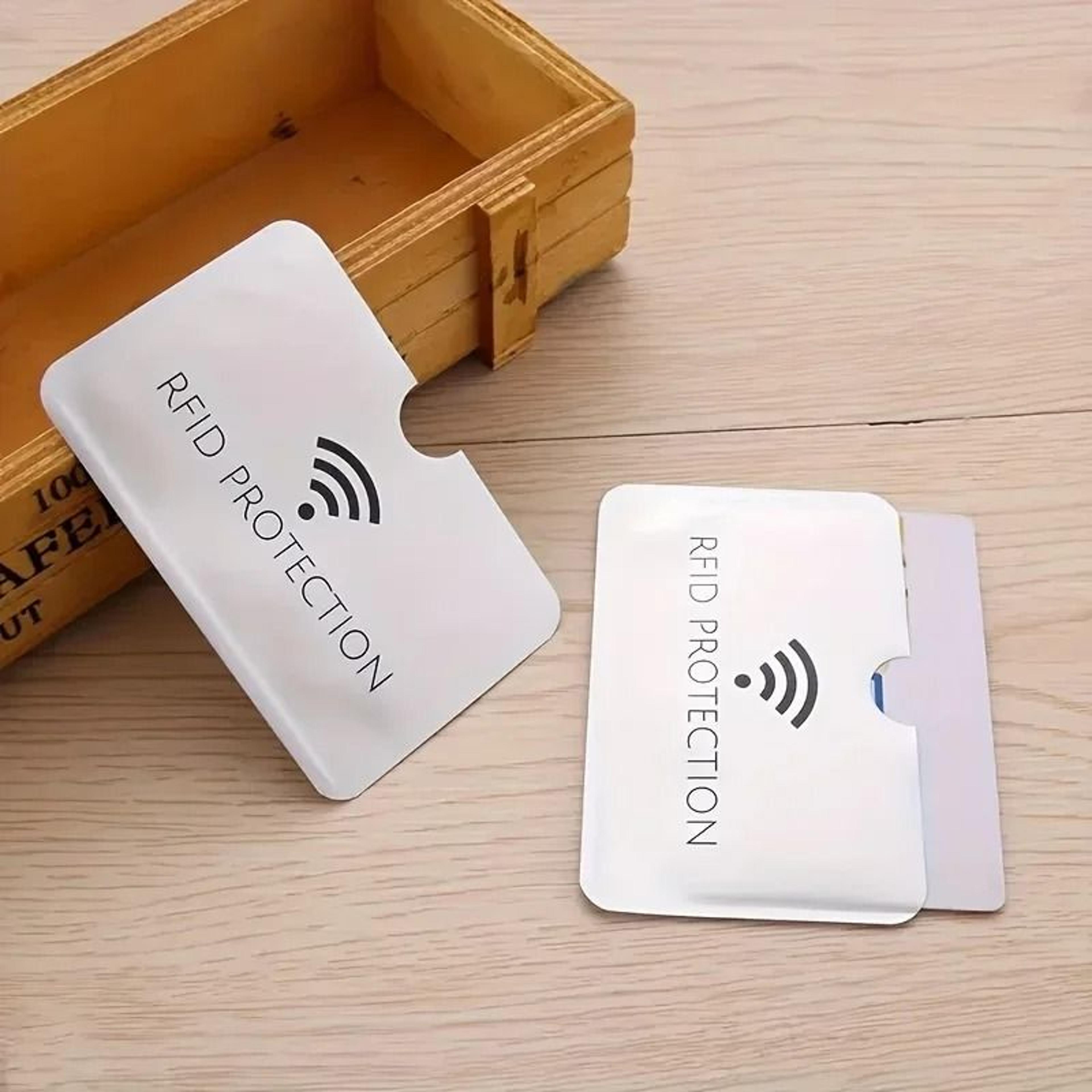10Piece Aluminum Smart RFID Blocking Sleeves  UltraSlim AntiTheft Bank Card Protection 2