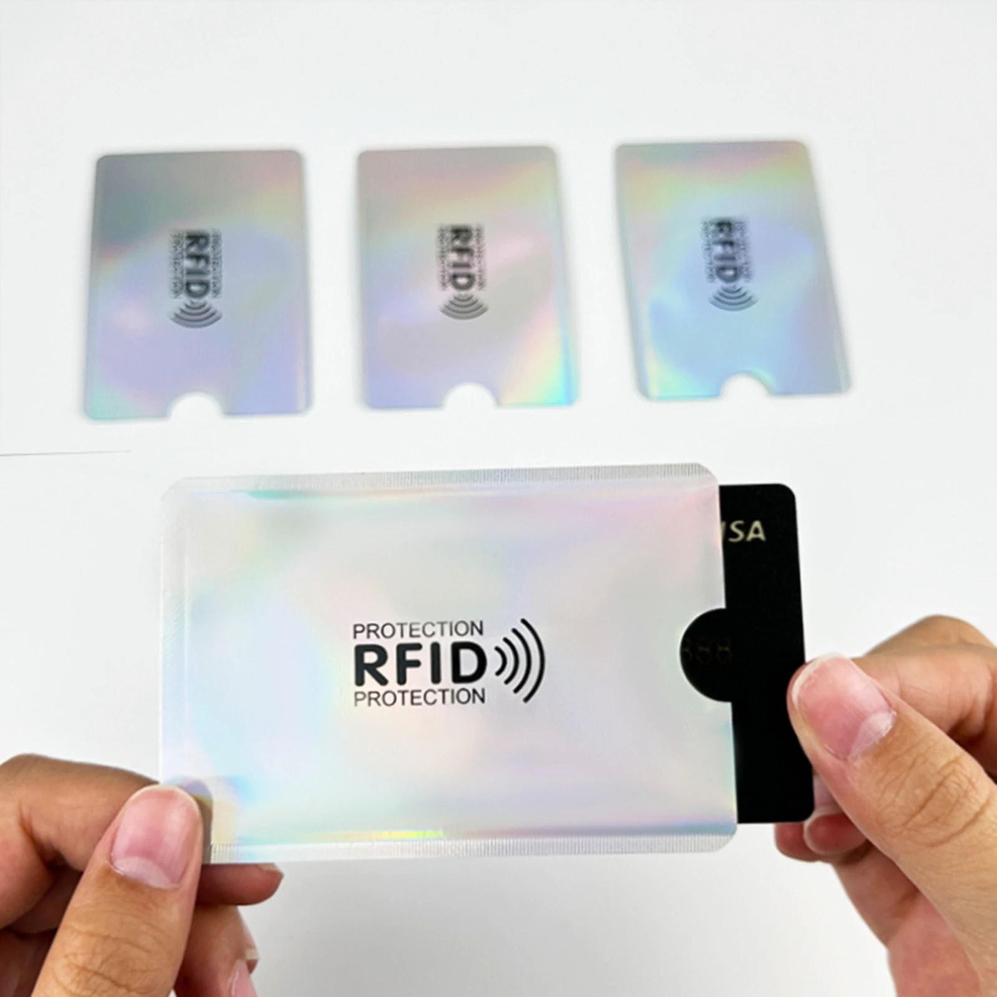 MultiColor RFID Blocking Sleeves  Portable AntiTheft Credit Card Protectors 1