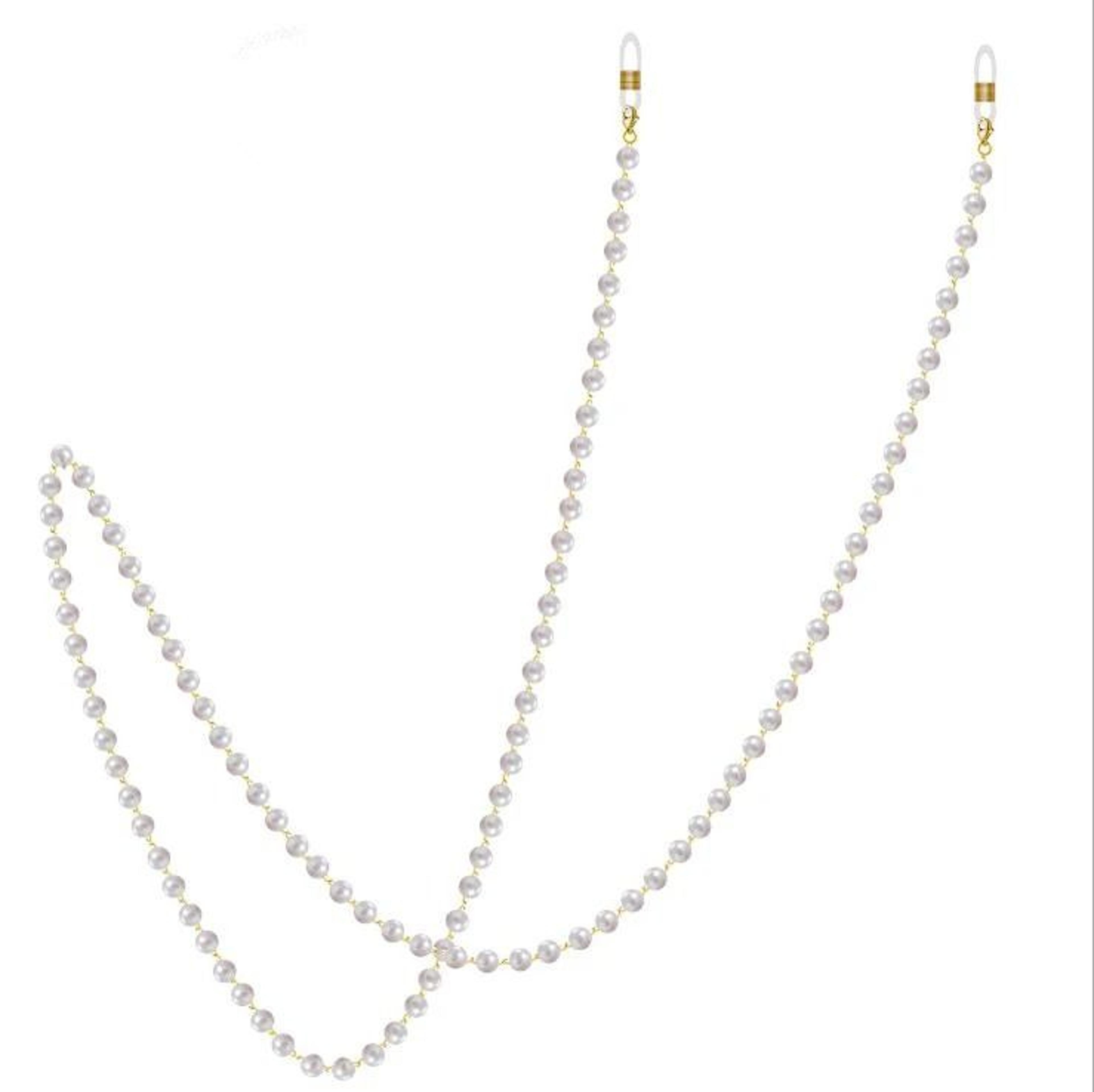 Pearl Eyewear Chain  Elegant Sunglasses Lanyard  Fashion Glasses Strap 1