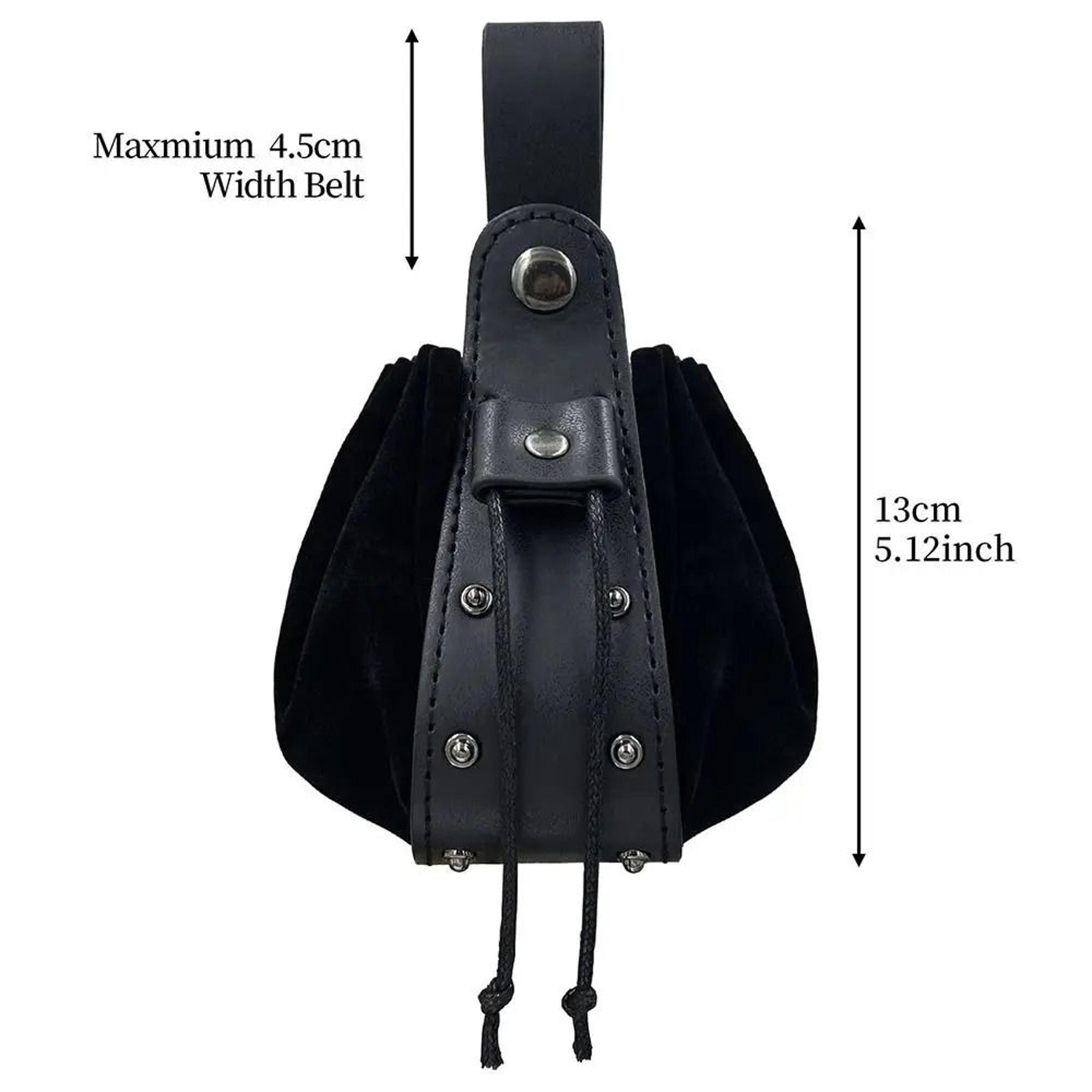 Viking Medieval Fanny Pack  Durable Drawstring Waist Bag  Vintage Coin Purse 5