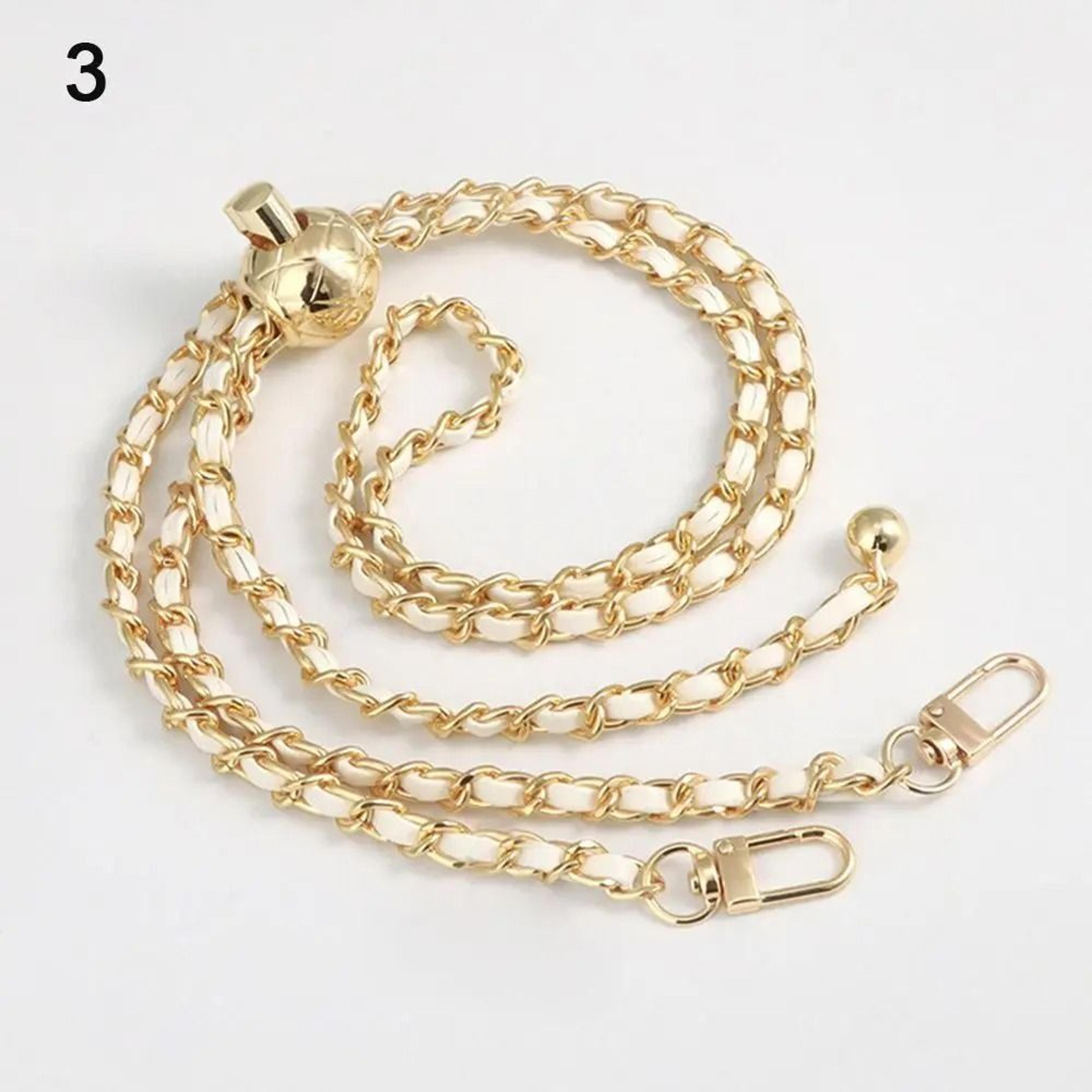 Adjustable Golden Ball Chain Strap  HighEnd Iron Replacement Shoulder Belt 9