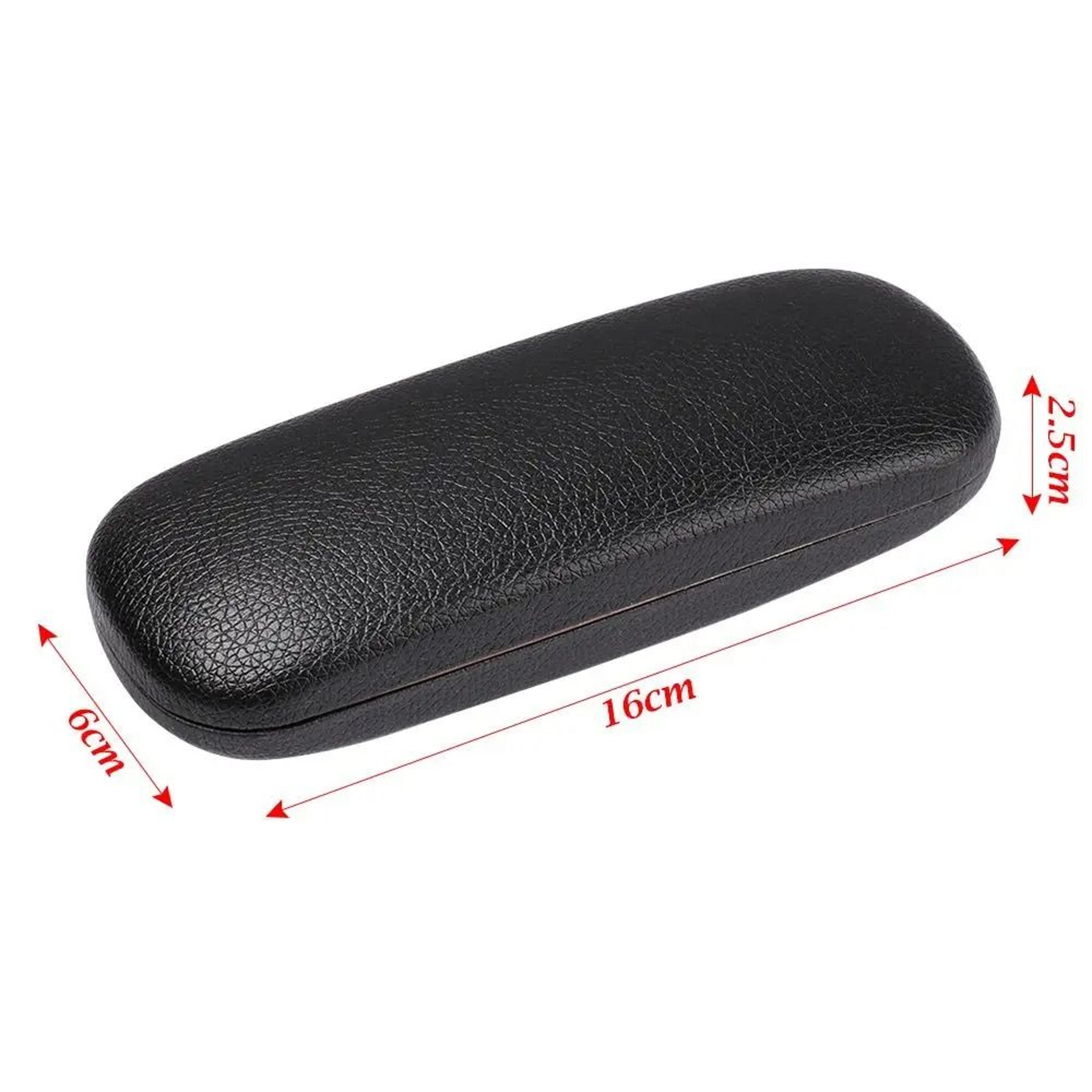 Classic Litchi Grain Glasses Case  Waterproof Hard Frame Eyeglass Protector 1