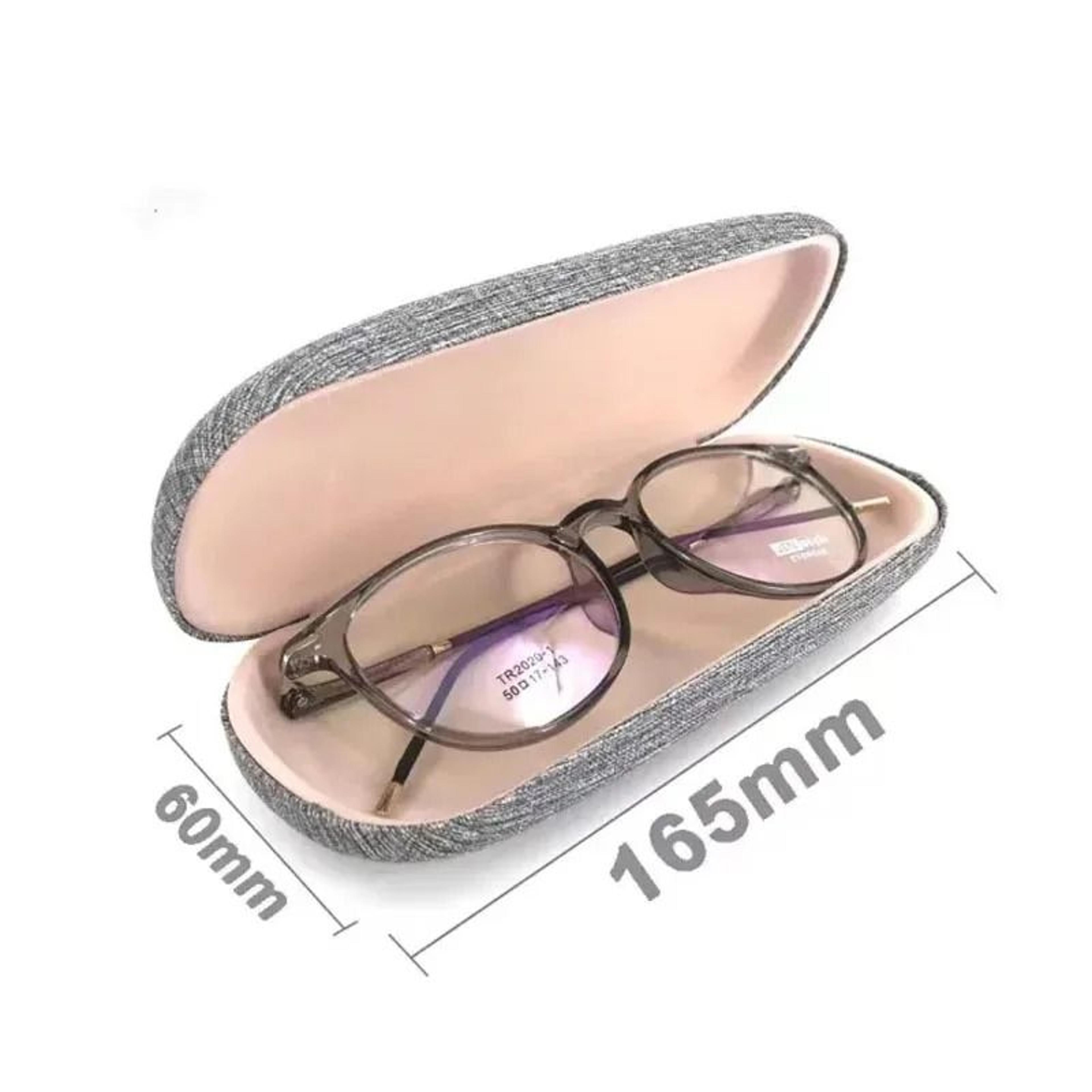 Linen Fabric HardShell Glasses Case  Protective Eyewear Cover For Sunglasses  Spectacles 5