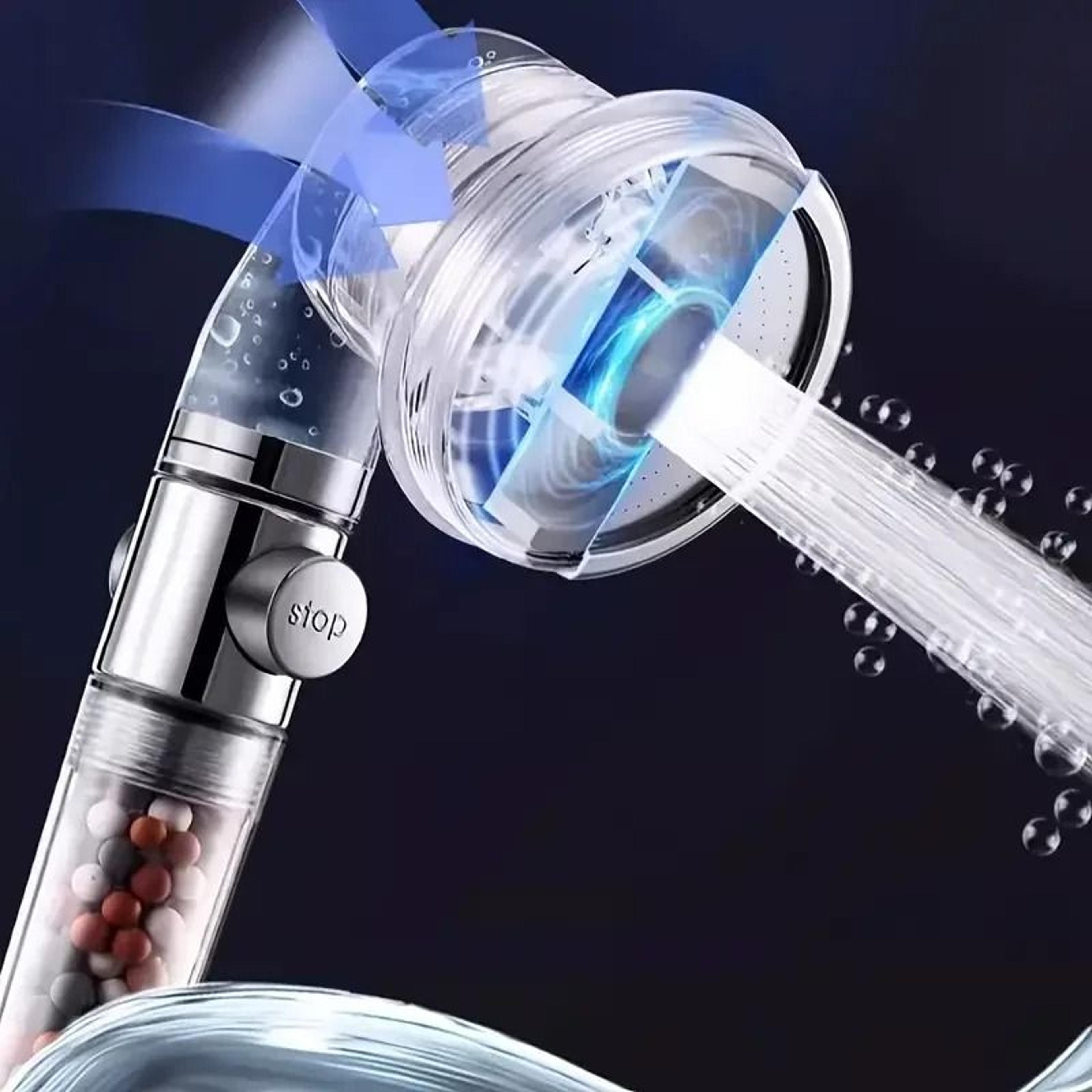 3Mode Negative Ion Booster Shower Head  Filtered WaterSaving Handheld With Pause Control 3