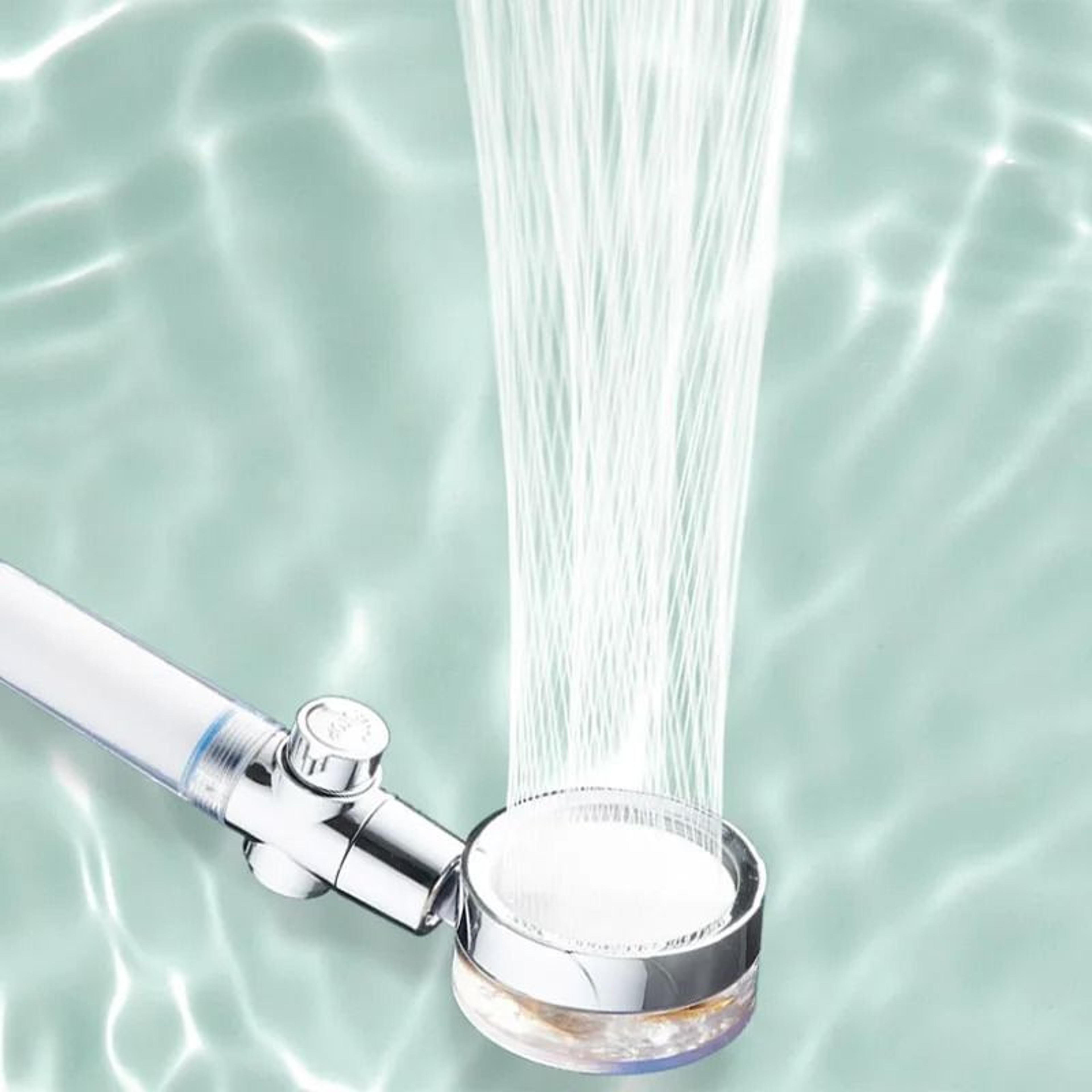 Small Waist Turbo Shower Head  360 Rotating HighPressure Handheld With Visual Turbine 6
