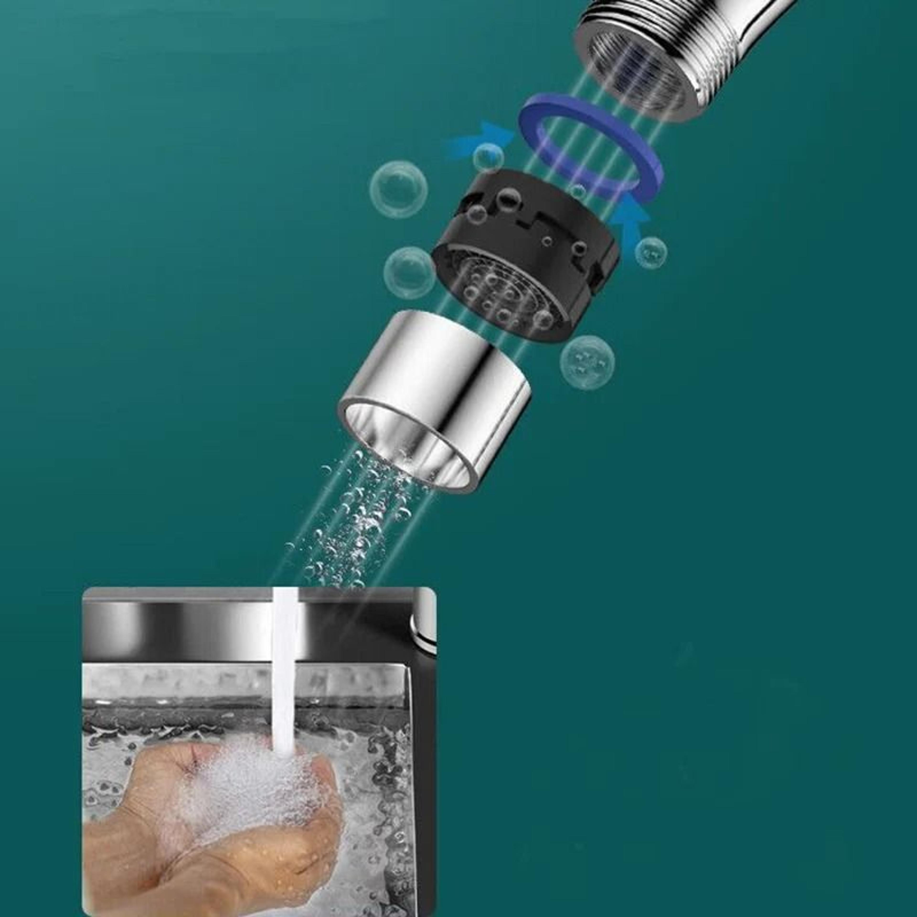 Stainless Steel Kitchen Basin Mixer  HighPressure SplashProof Hot  Cold Faucet 3