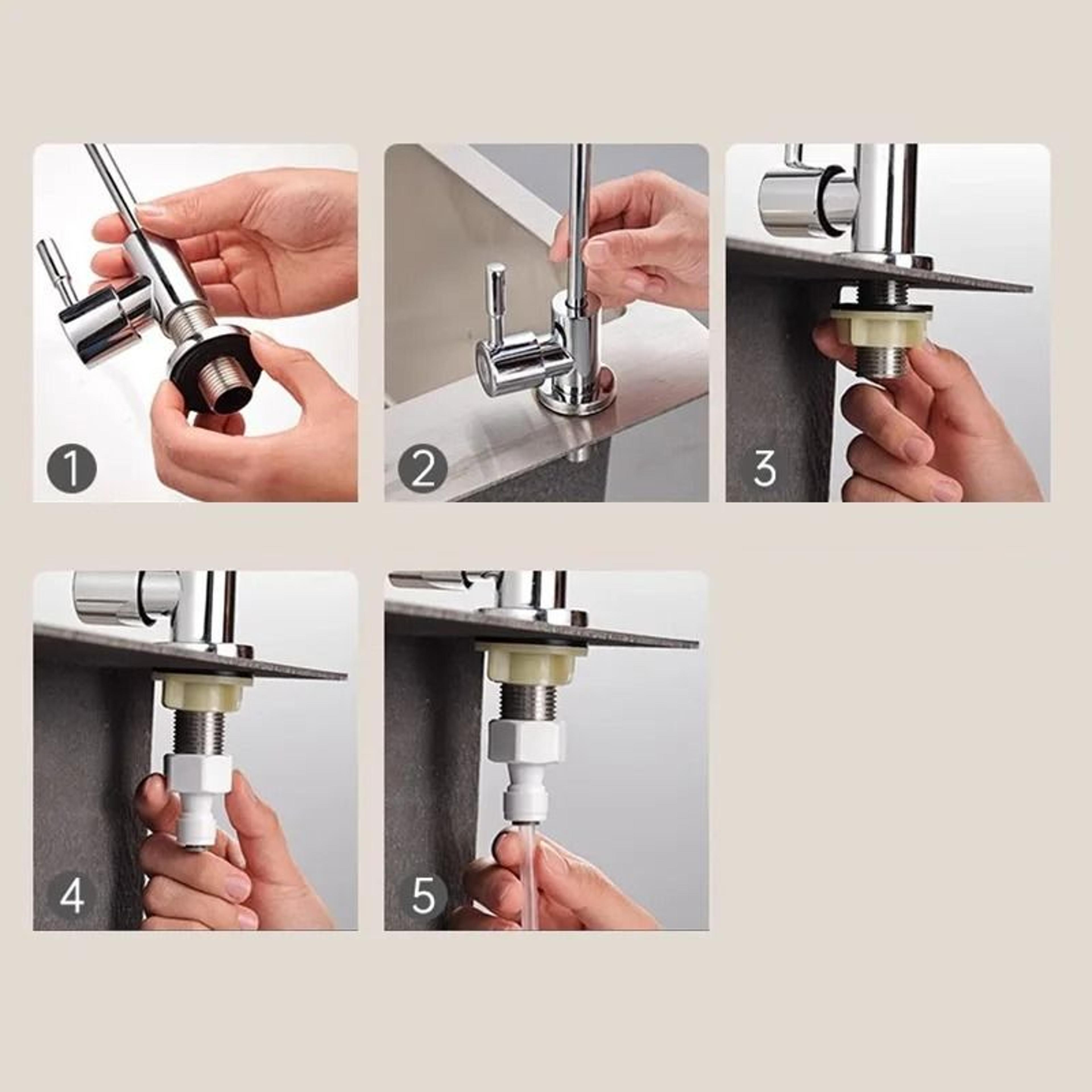 304 Stainless Steel Direct Drinking Faucet  Pure Water Dispenser HighArch Filtration Tap 6