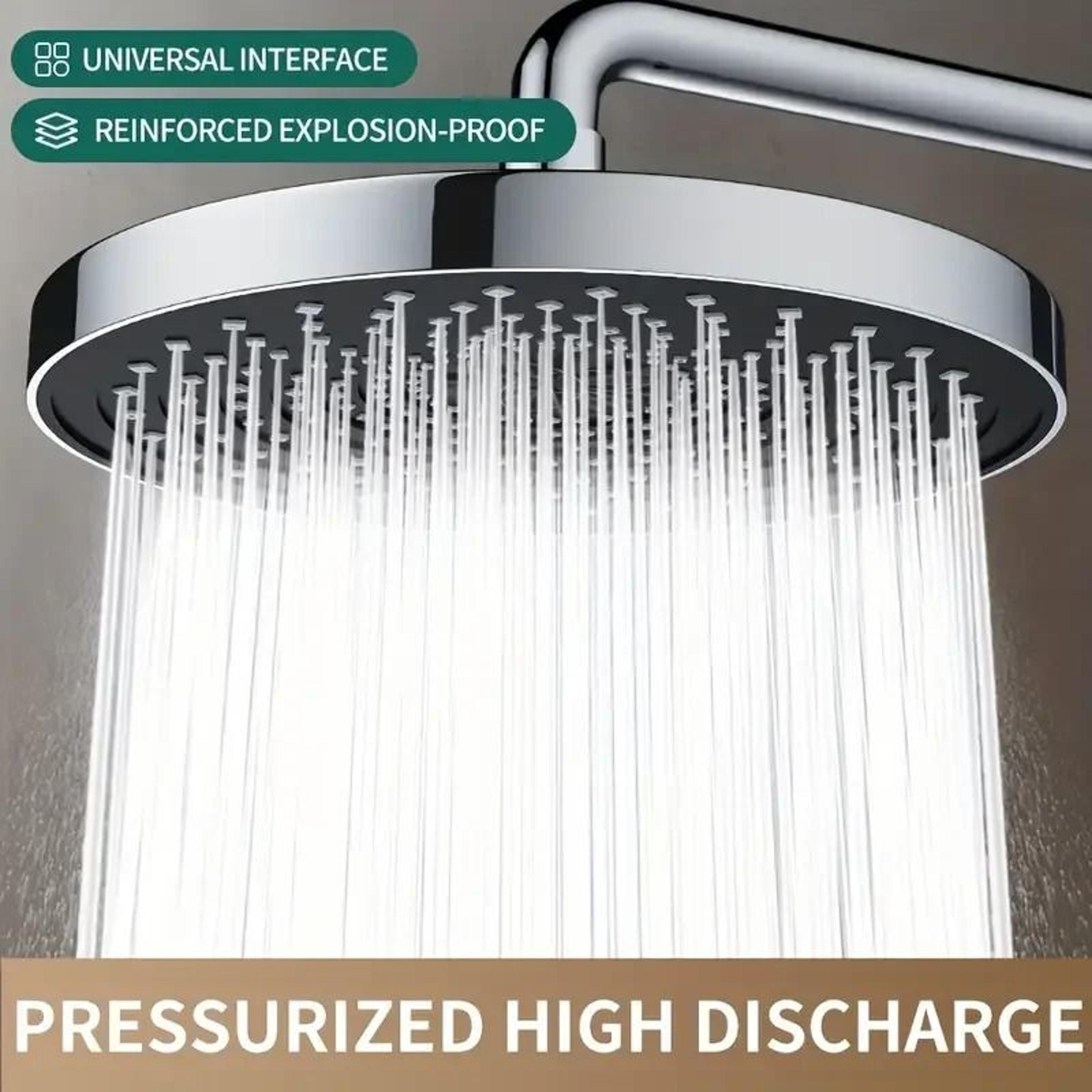 HighPressure Rainfall Head  5Mode ExtraLarge Panel Supercharge Shower 1