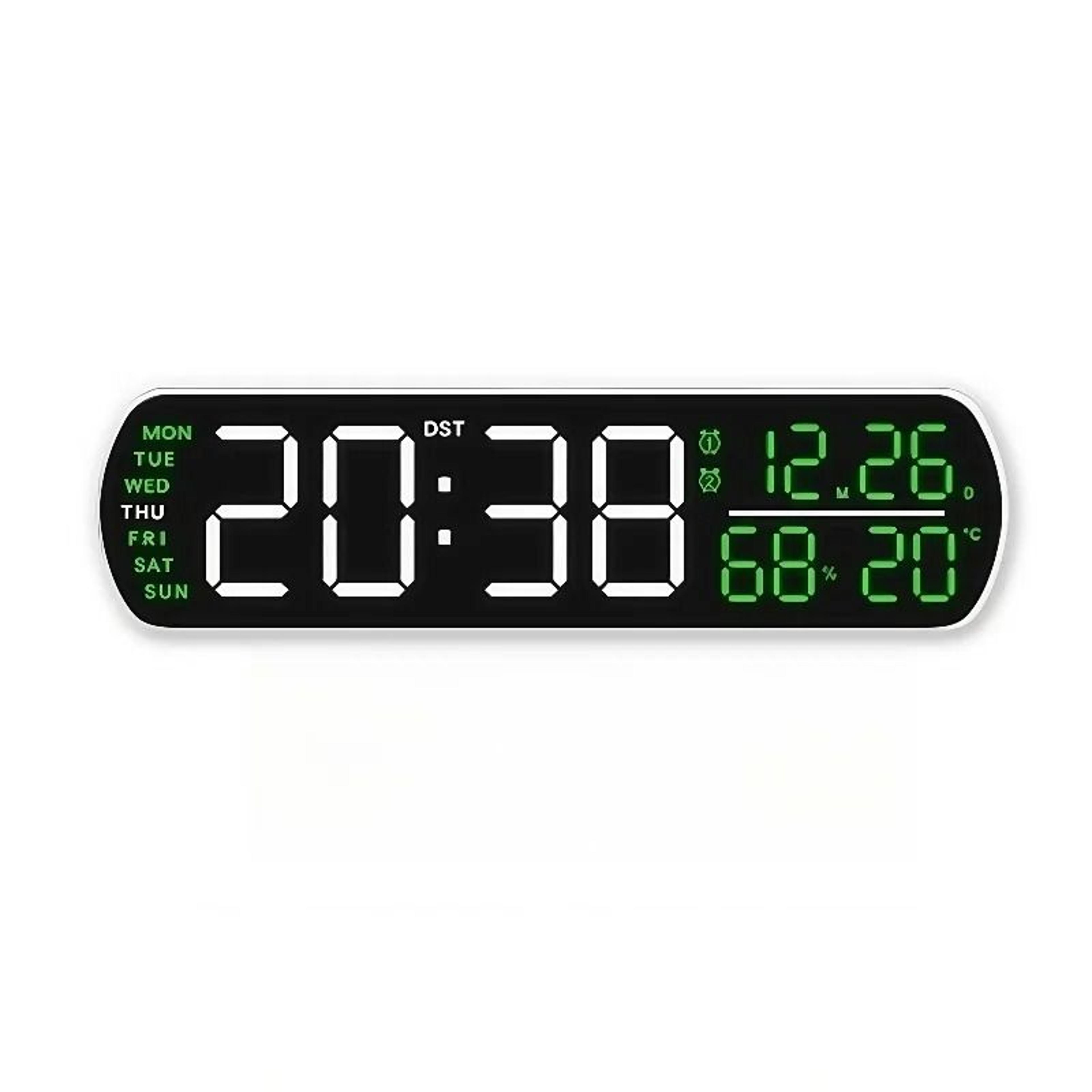 Smart LED MultiFunction Digital Alarm Clock  Precision Environment Monitor 16