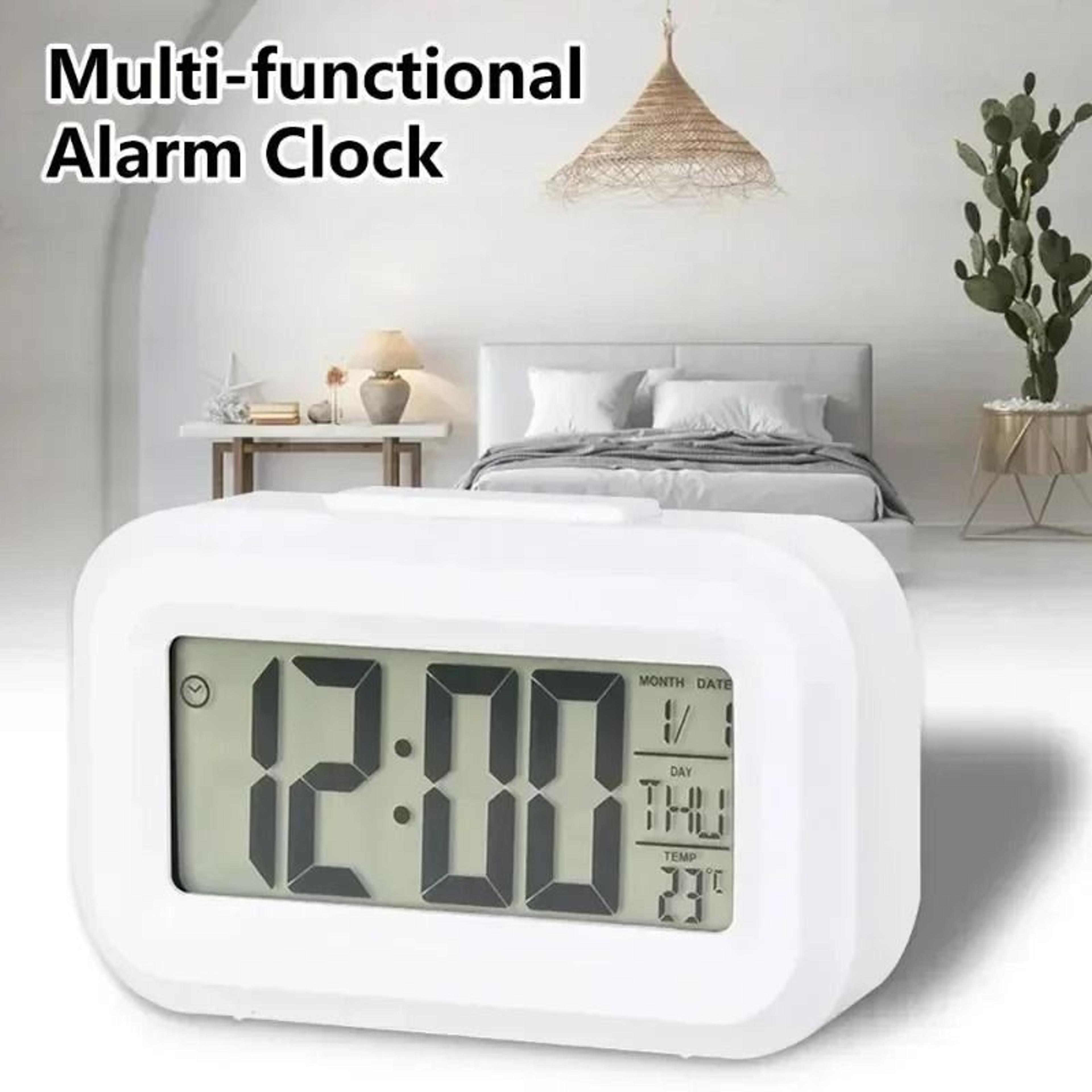 Gemini Said MultiFunction LED Digital Alarm Clock  Modern Backlit Calendar  Desktop Decor 1