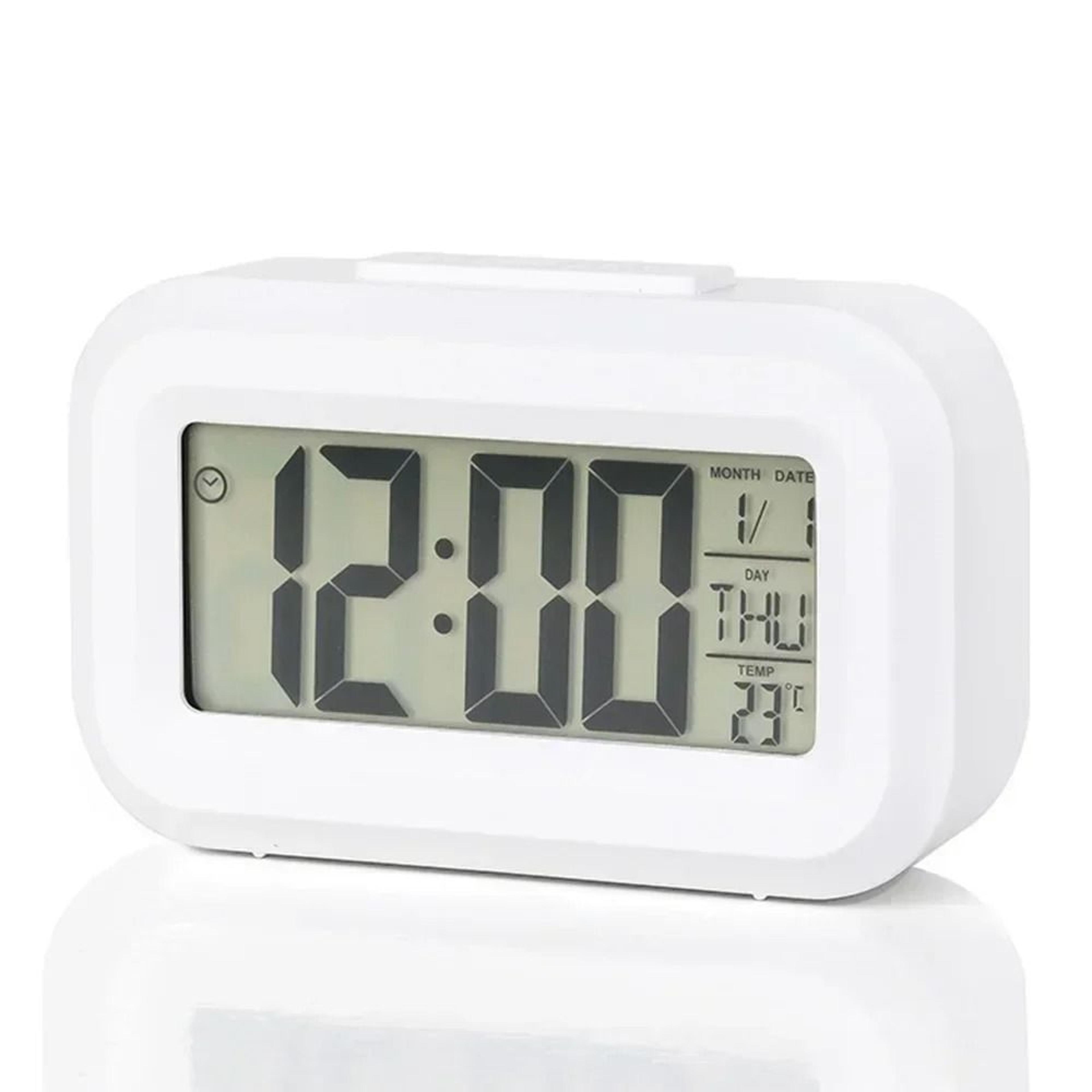 Gemini Said MultiFunction LED Digital Alarm Clock  Modern Backlit Calendar  Desktop Decor 6