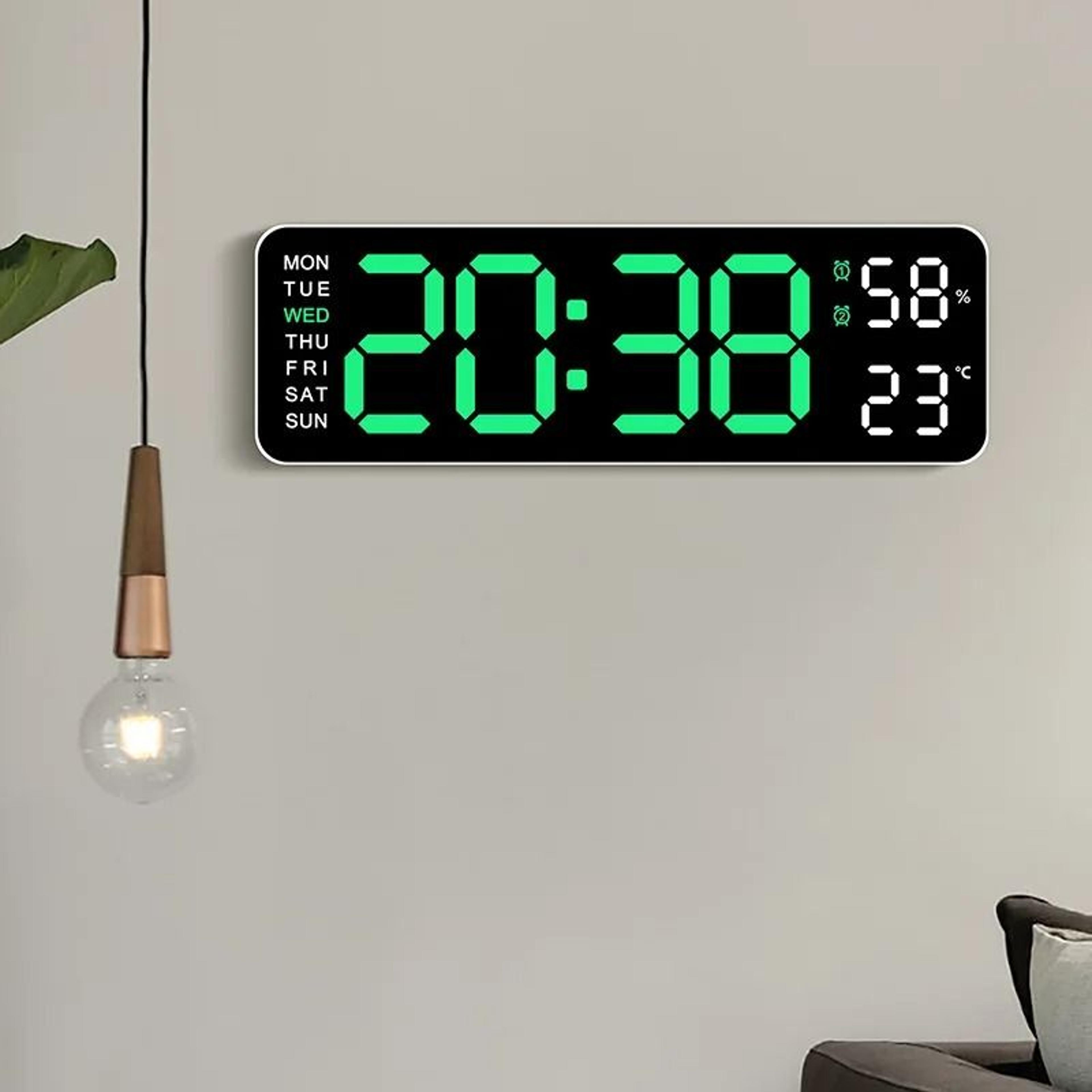 Minimalist LED Time Cube  Smart Mute Electronic Wall  Desk Alarm Clock 1