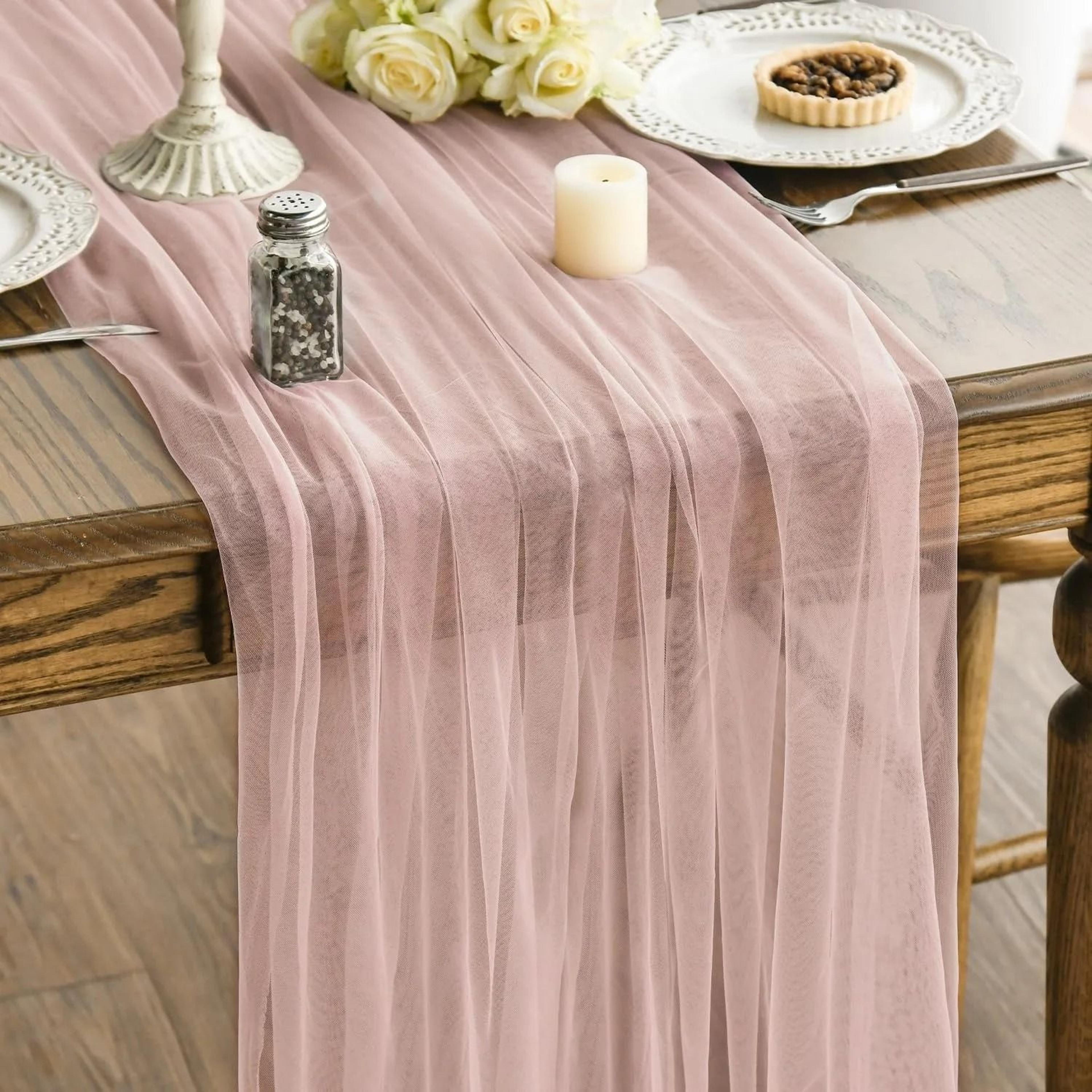 Gauze Sheer Table Runner  Elegant Arch  Event Decor 10