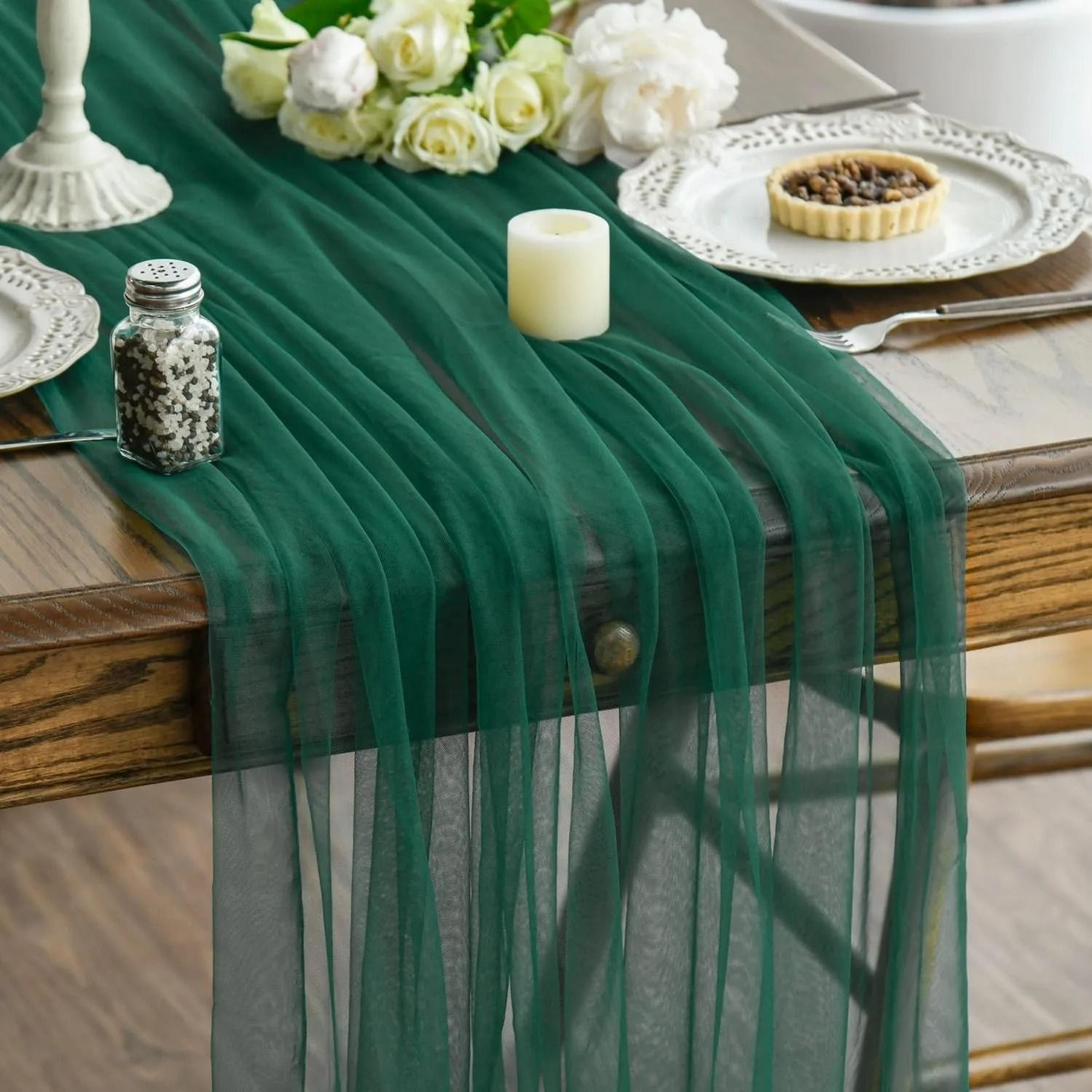 Gauze Sheer Table Runner  Elegant Arch  Event Decor 12