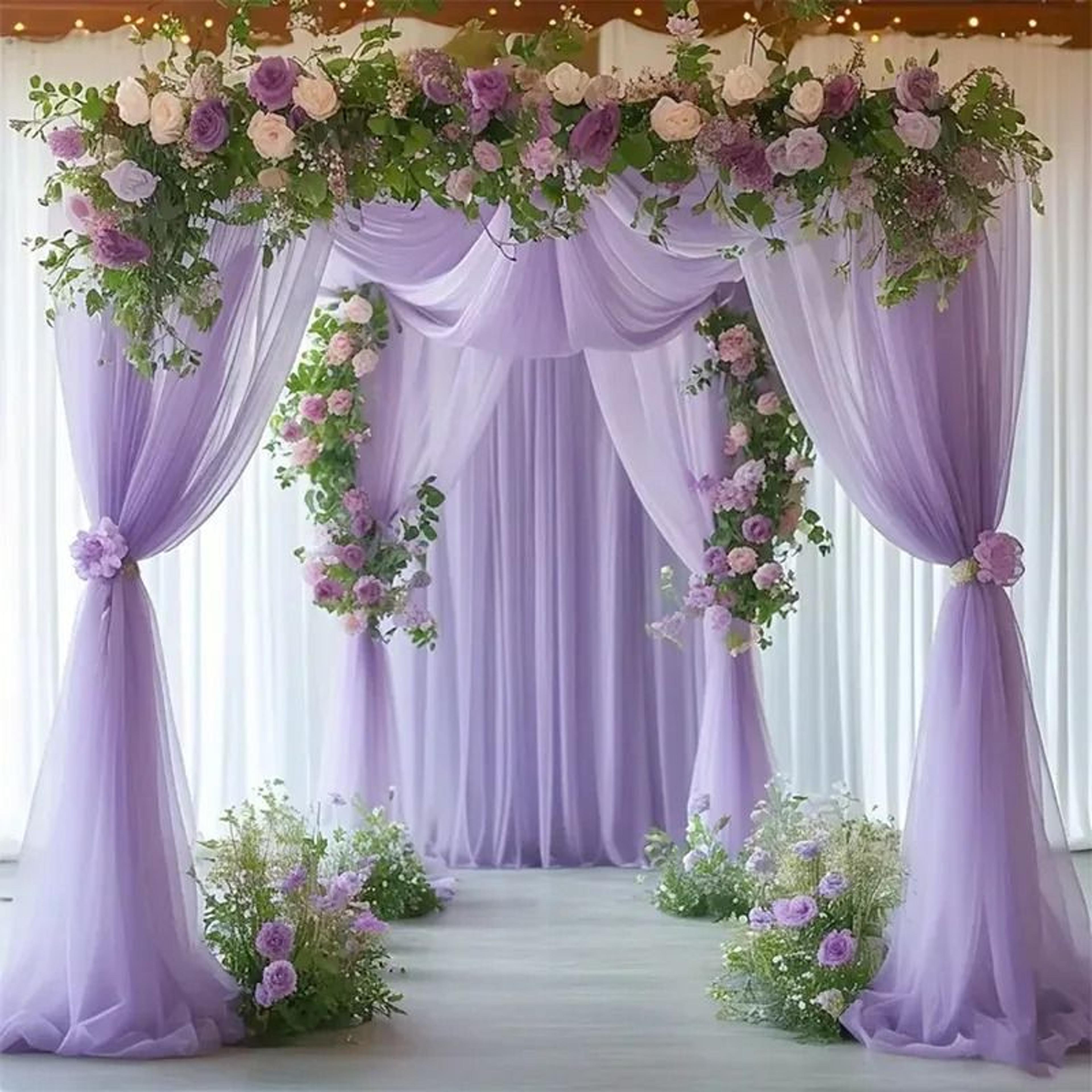 Gauze Sheer Table Runner  Elegant Arch  Event Decor 14