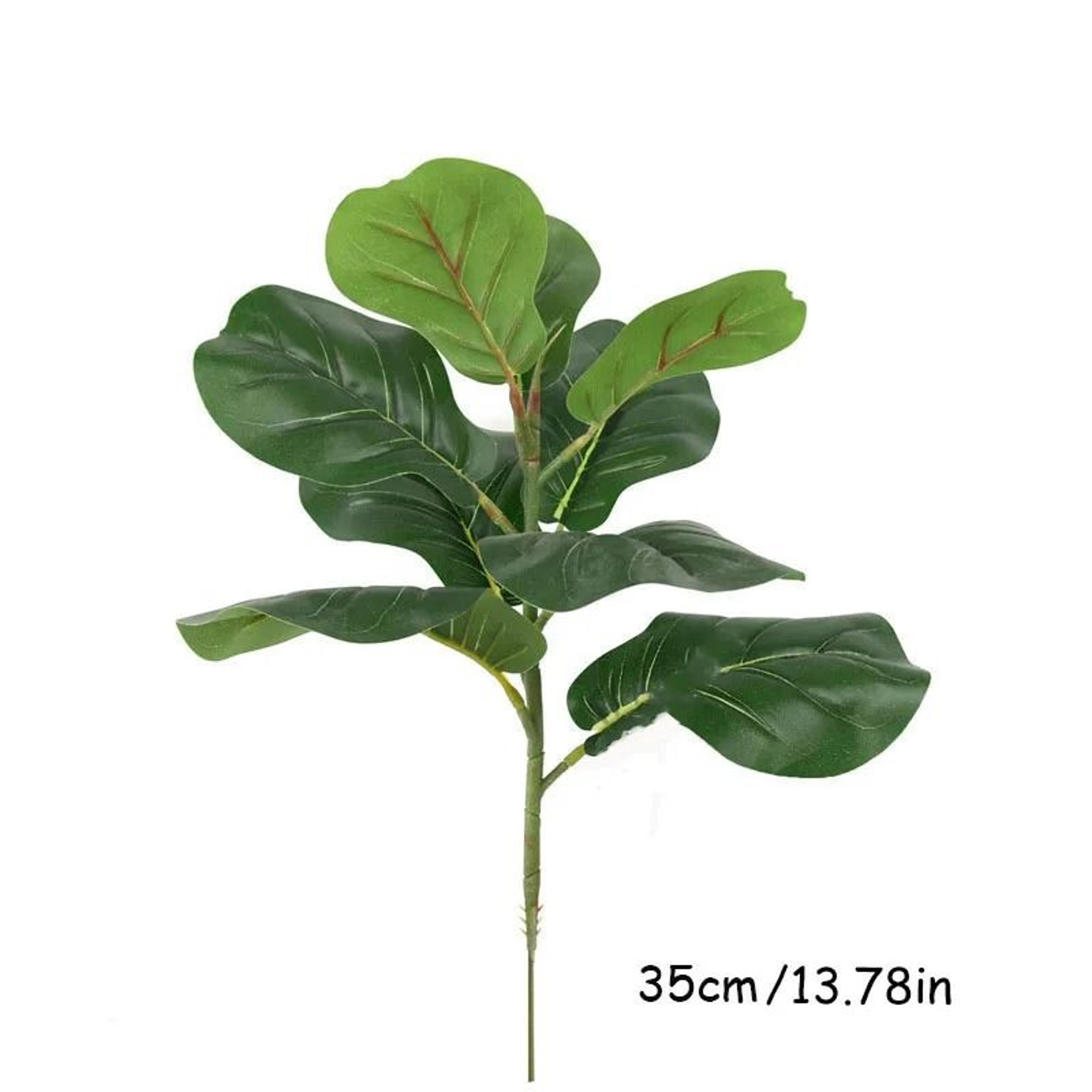 Large Artificial Fiddle Leaf Fig  Tropical Faux Ficus Lyrata Decor 6