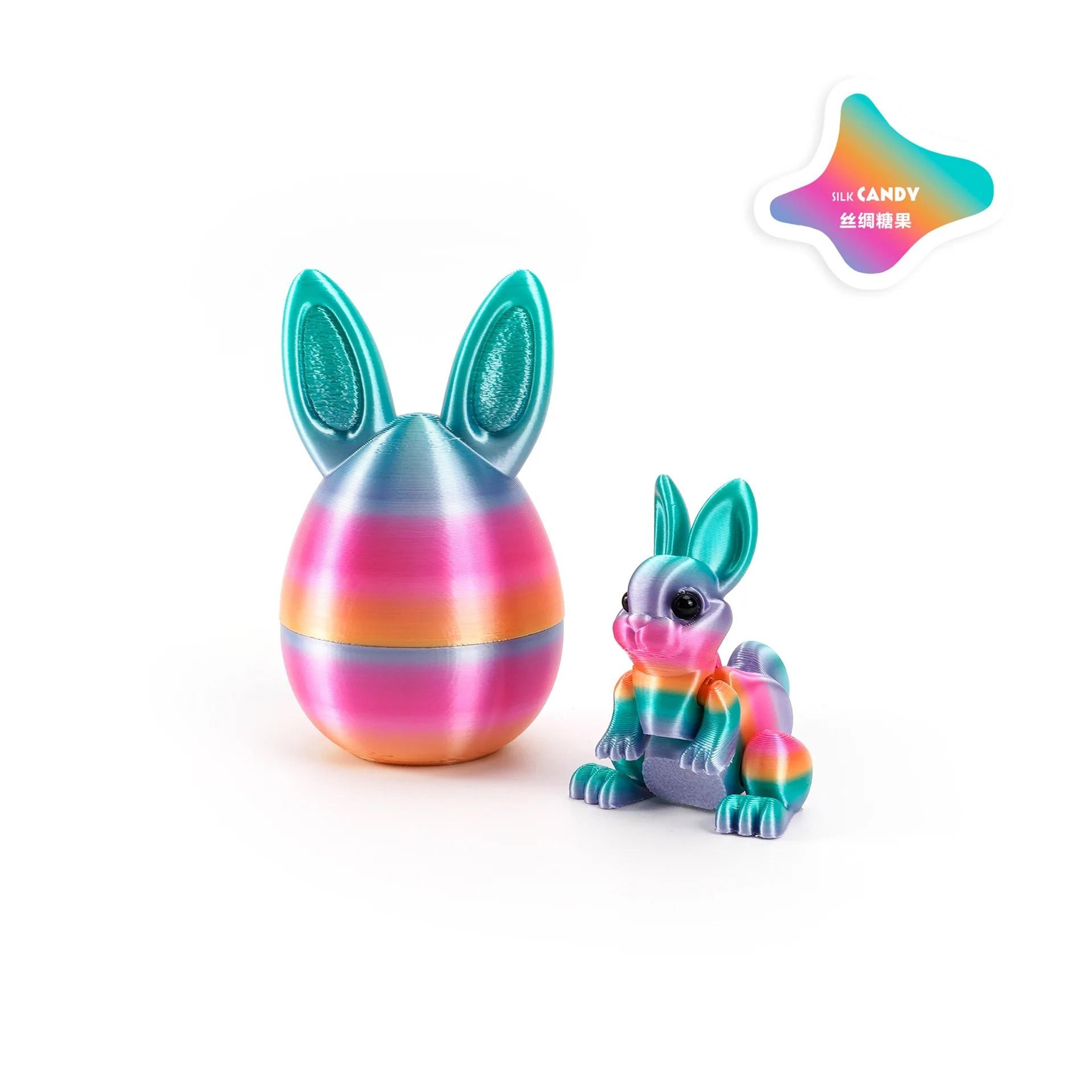 3D Printed Rabbit Egg Ornament  HighTech Easter Desktop Decor 28