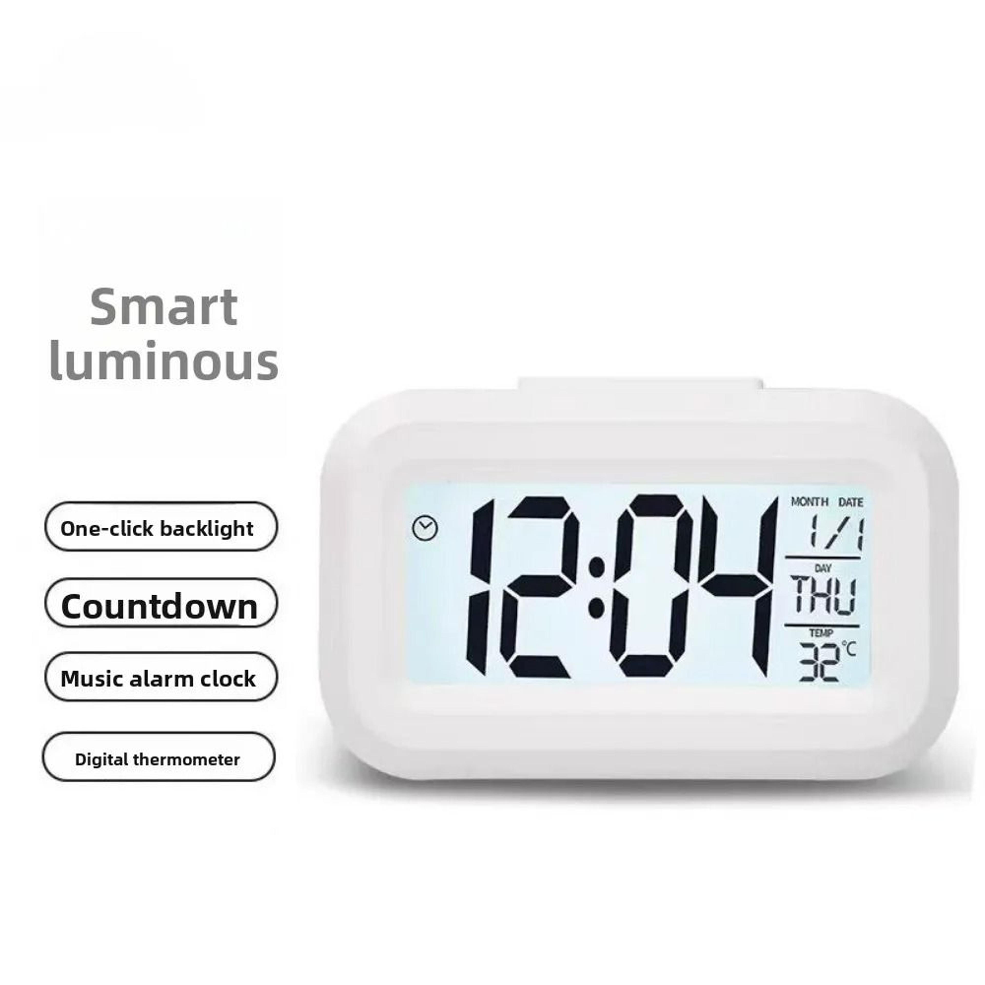 Digital LED Desktop Alarm Clock  Portable MultiFunction Timepiece 3
