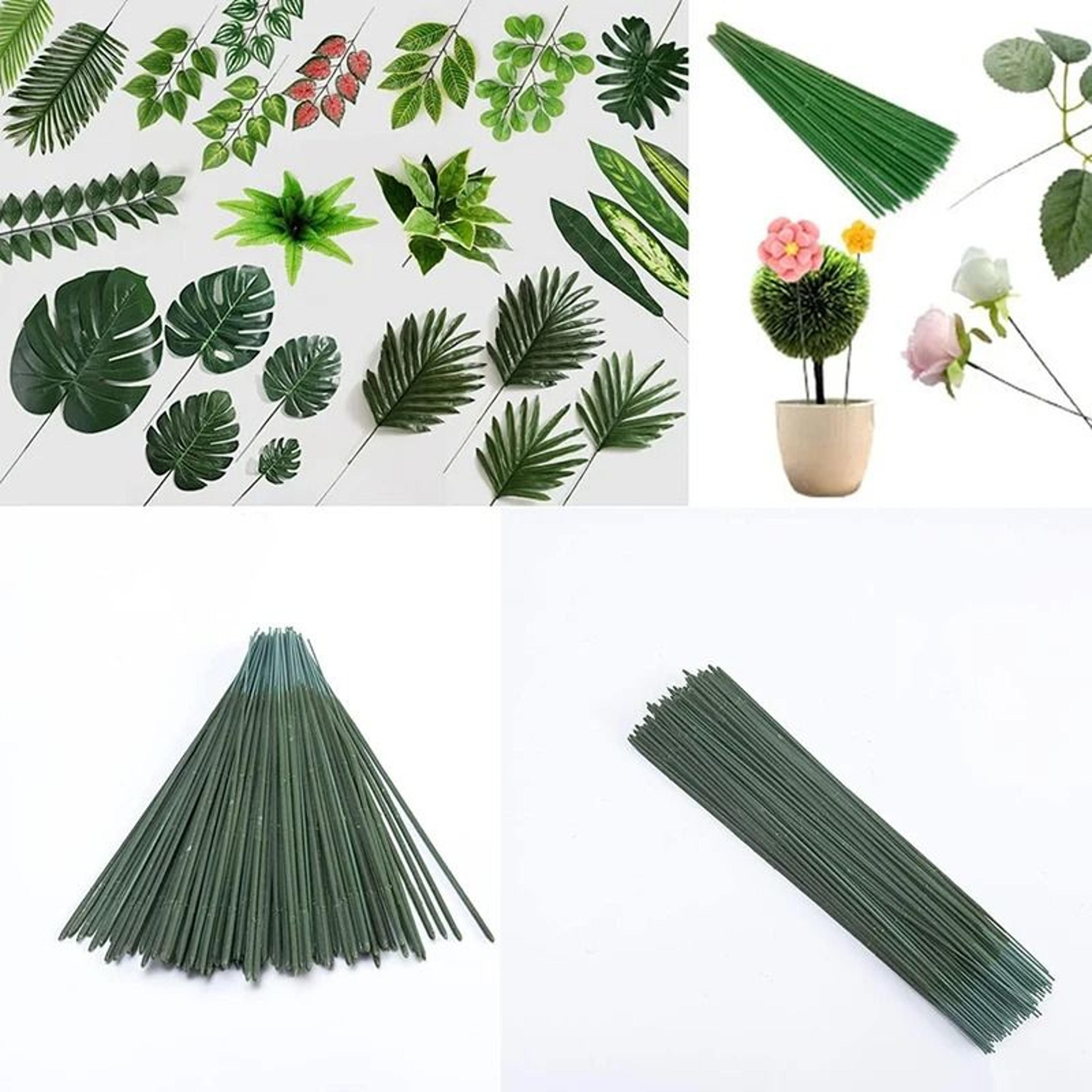 100Piece Artificial Flower Stems  MultiLength DIY Craft Accessory 4