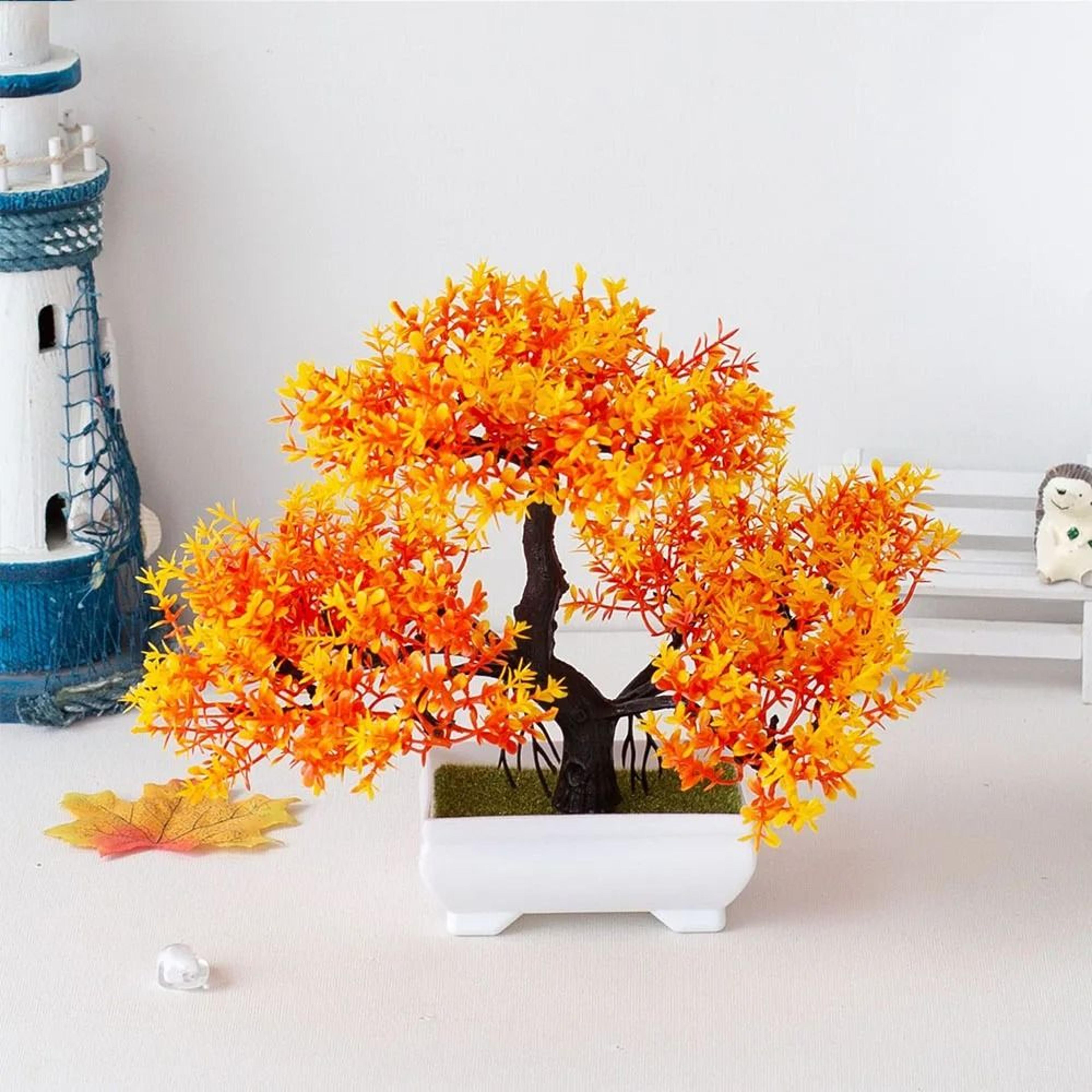 Artificial Bonsai Small Tree  Zen Garden Potted Ornament 7
