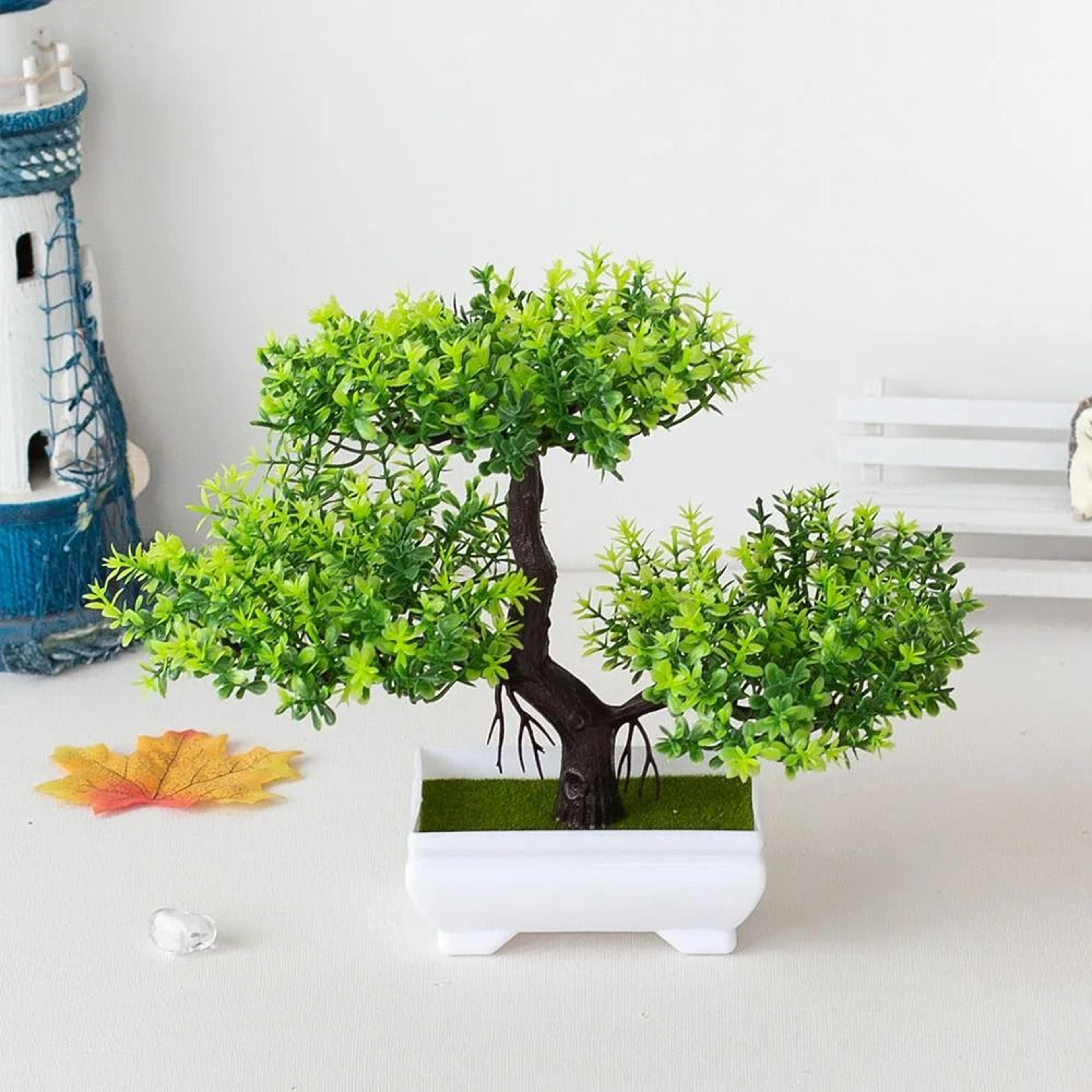 Artificial Bonsai Small Tree  Zen Garden Potted Ornament 20