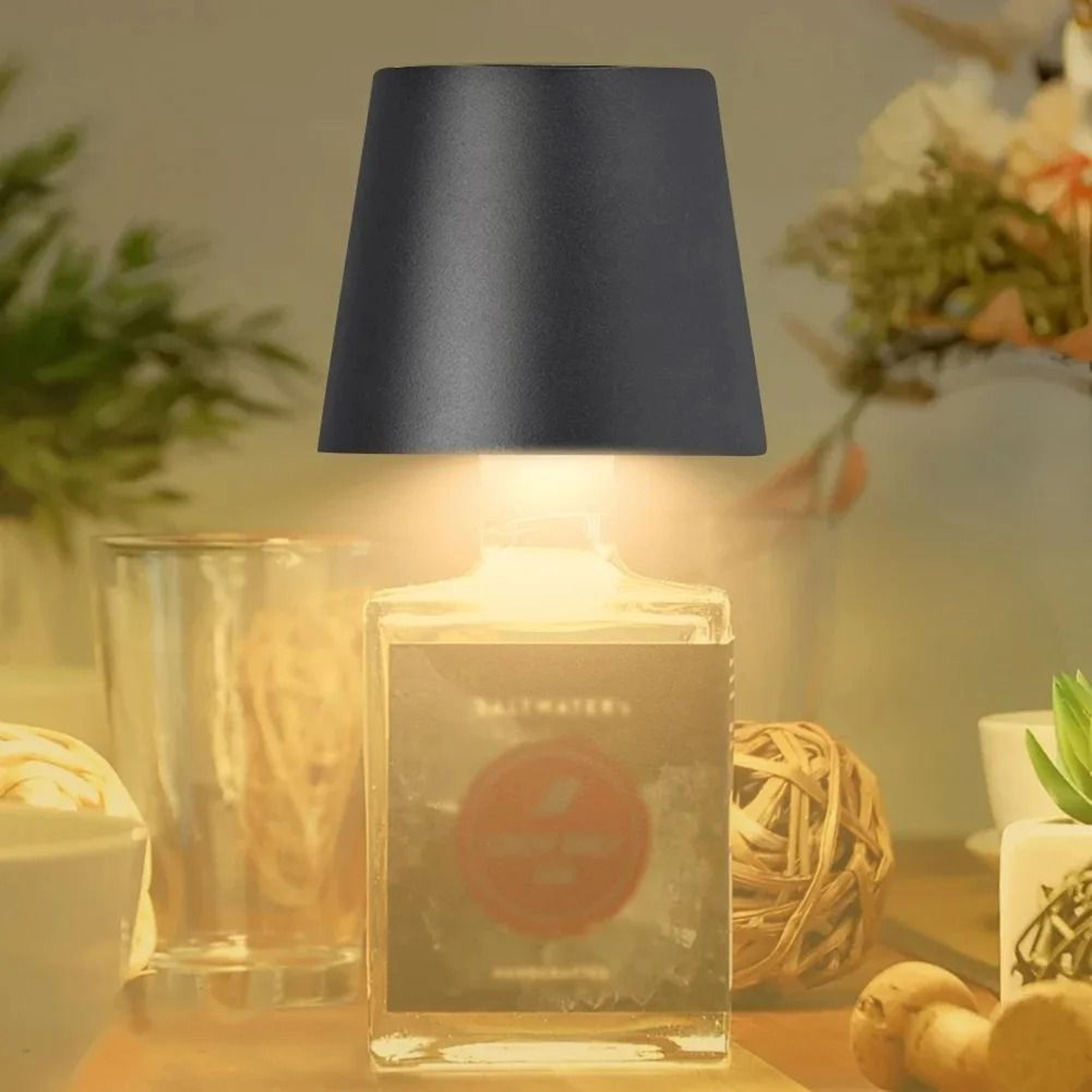 Wireless LED Wine Bottle Table Lamp  Rechargeable TouchControl Light For Restaurants Bars  Outdoor  3