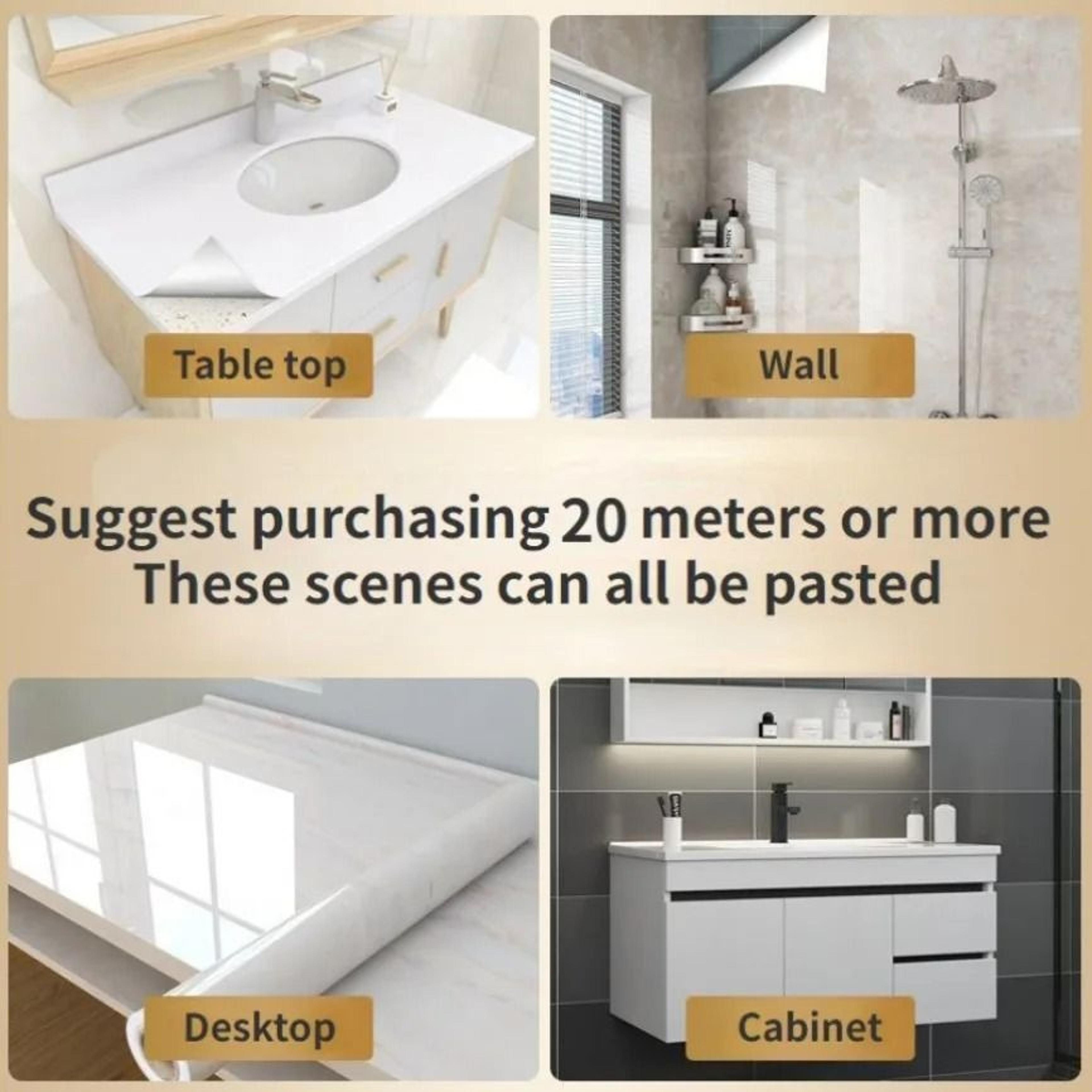 Marble SelfAdhesive Wallpaper  Modern Peel  Stick Waterproof Contact Paper For Kitchen  Bathroom 6