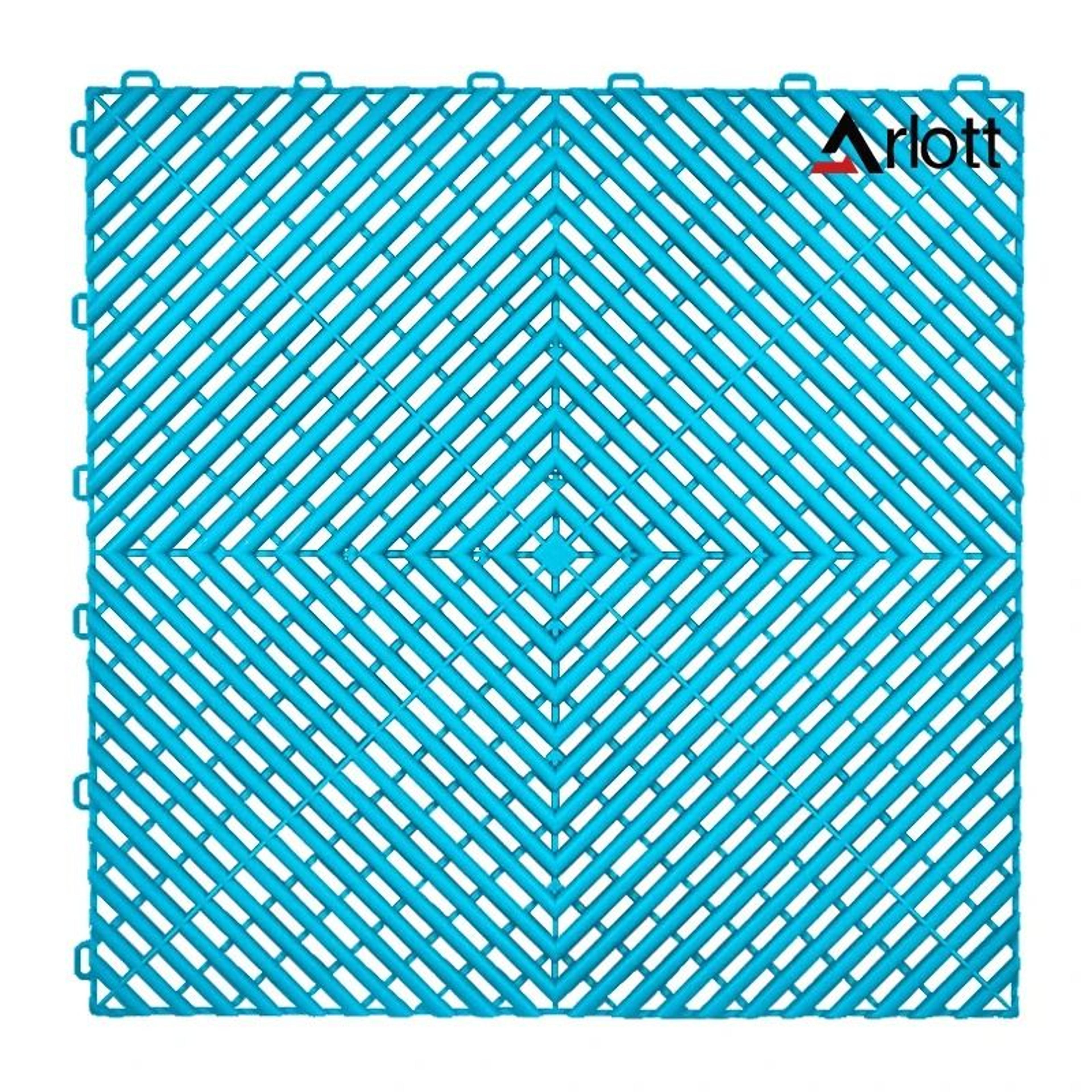 Automotive Modular Floor Tiles  Interlocking ClickLocked Garage Flooring  Hollow Drainage Car Wash  19