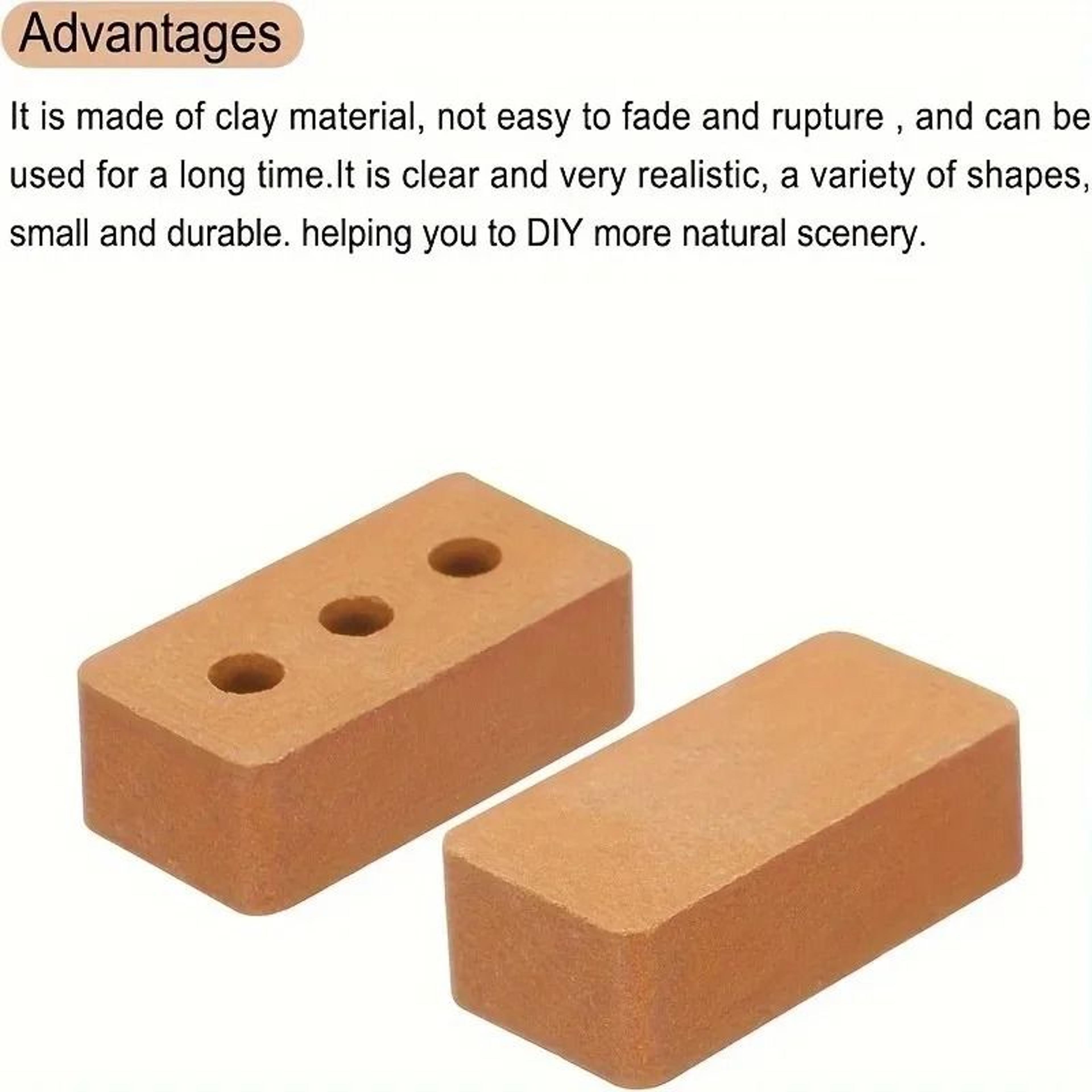 100 PCS Mini Clay Brick Set  Realistic ArchitectureThemed Bricks For Collectible Figurines  DIY Dio 6