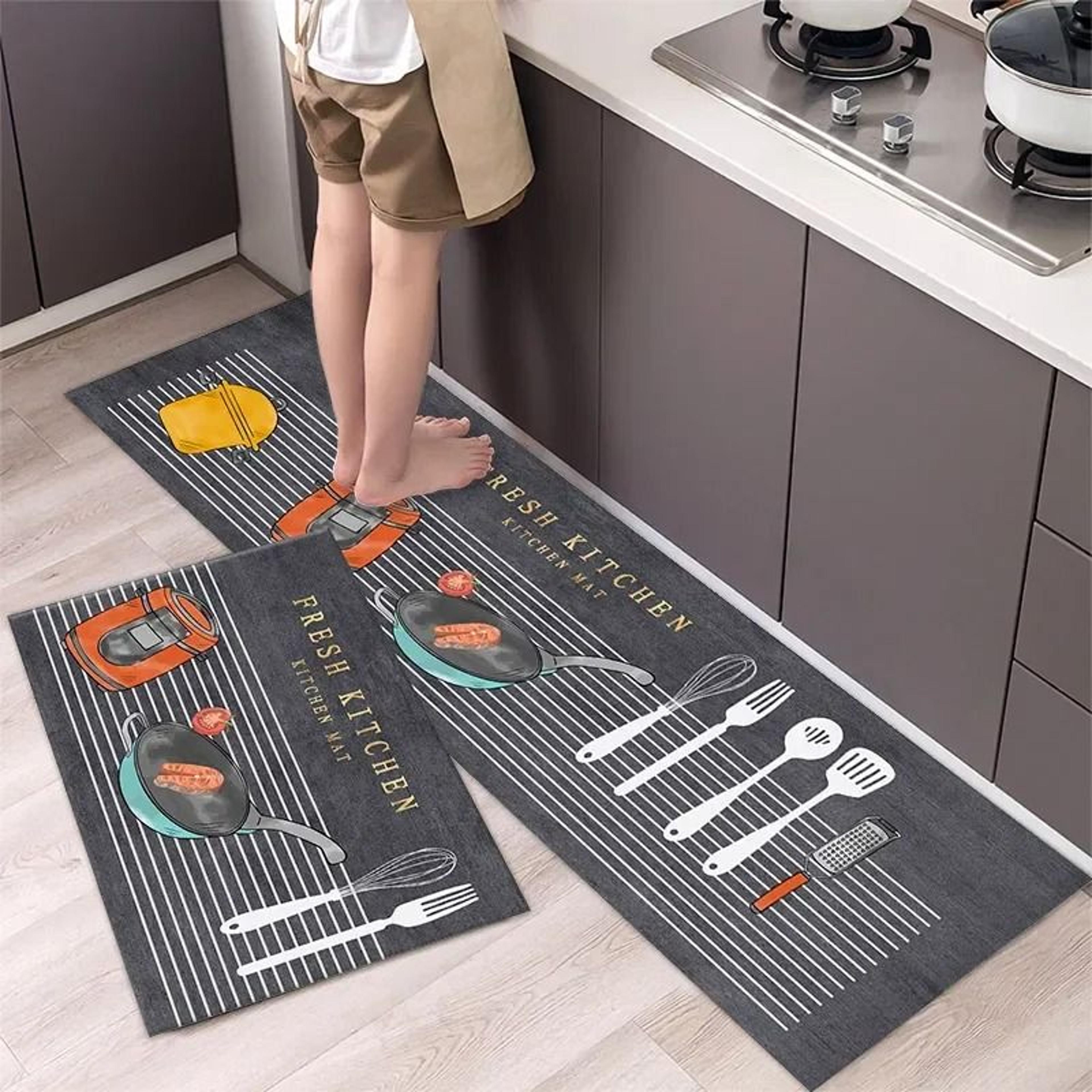 UltraSoft Washable Kitchen  Hallway Runner  AntiSlip Bedside Area Rug  Entrance Doormat For Modern  13