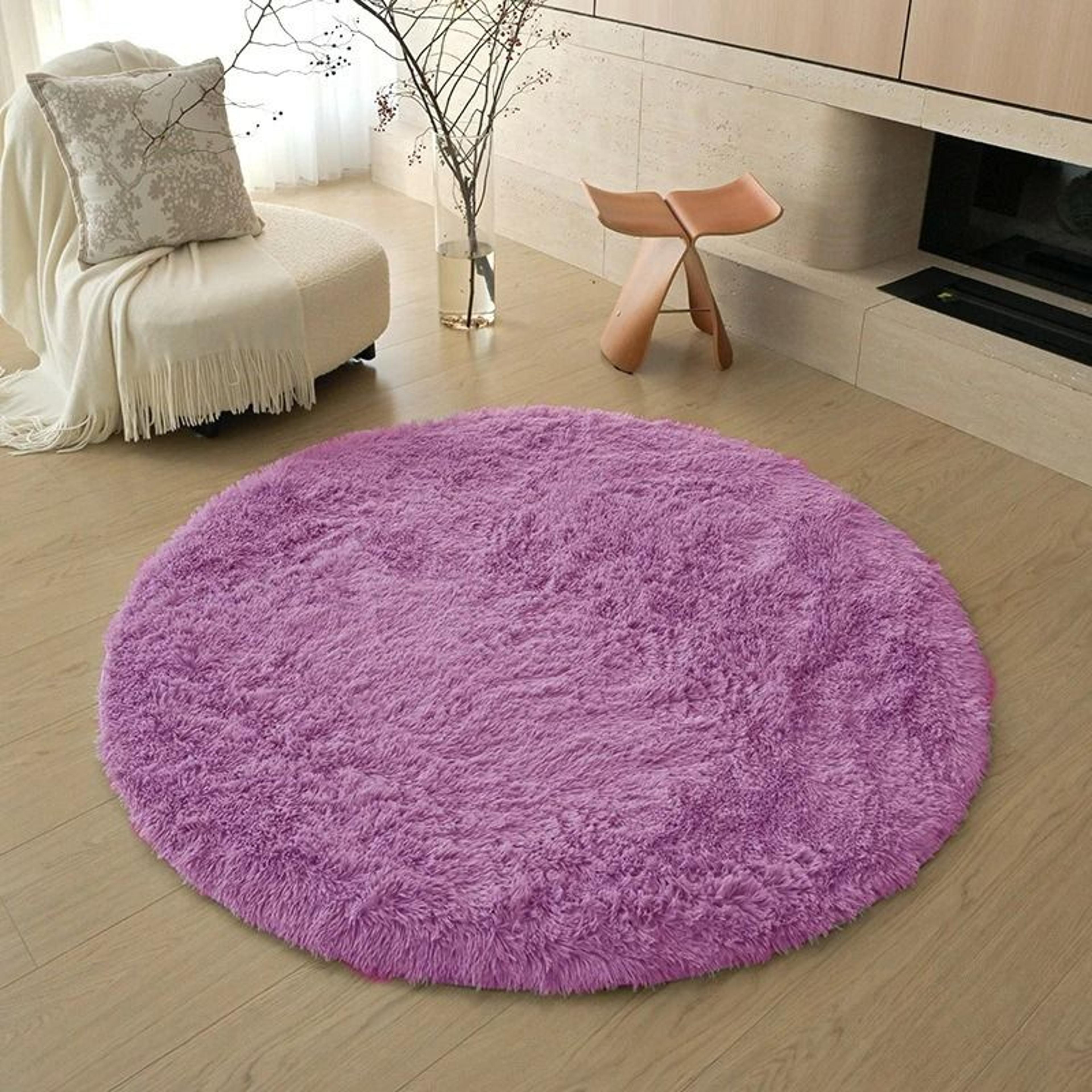 Soft Plush Circular Rug  Fluffy Kids Bedroom Play Mat  Nursery Floor Decor For Baby Room  Home Styl 12