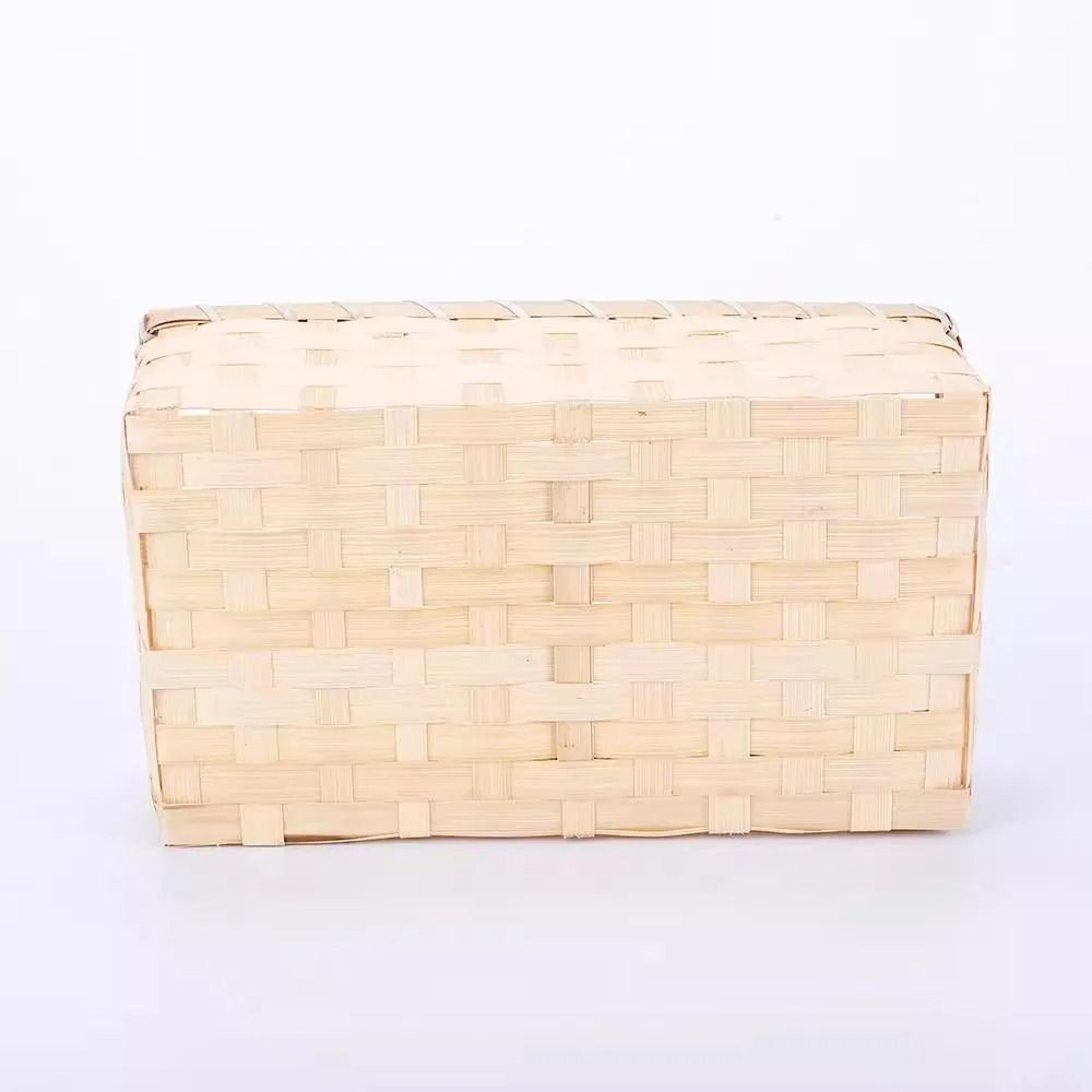 Shu  Raw Puer Mini Tea Cake Storage Box  HandKnitted 10Piece Puer Storage Basket  Breathable Puerh  4