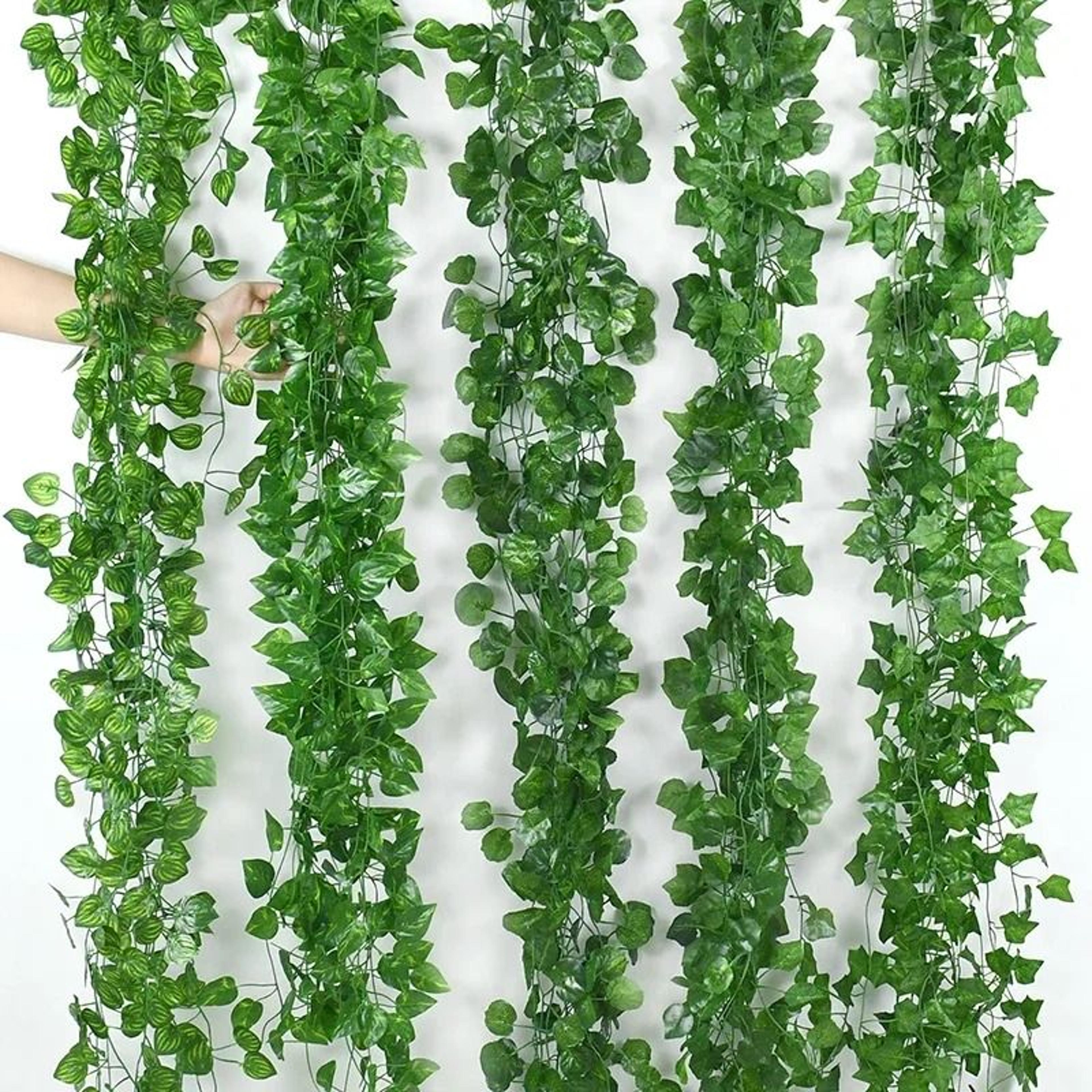 Artificial Green Ivy Vine Garland  10String Hanging Creeper Rattan For Garden Wedding  Home Decor 5