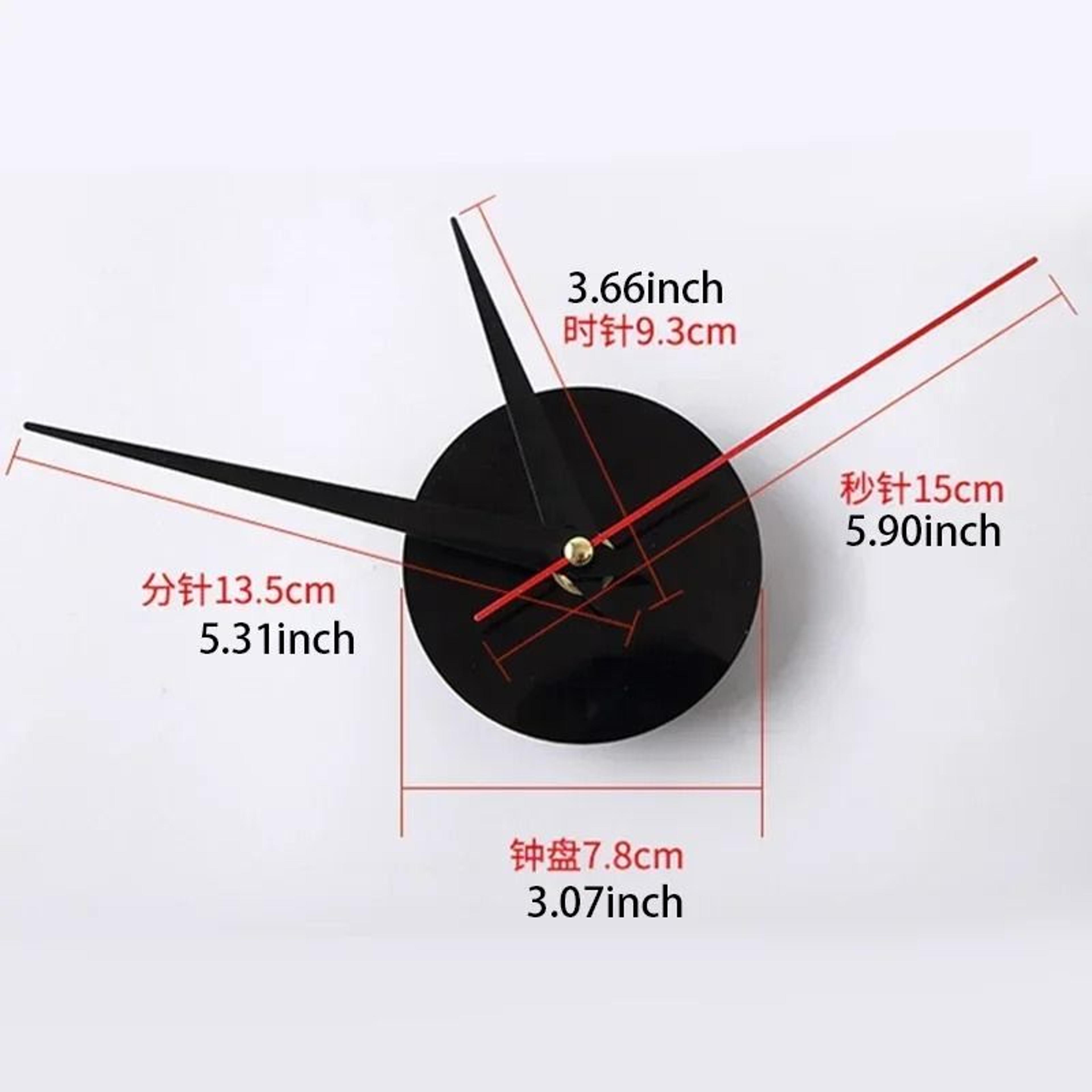3D DIY Silent Wall Clock  Modern Simple PunchFree Wall Sticker Clock For Home  Office 5
