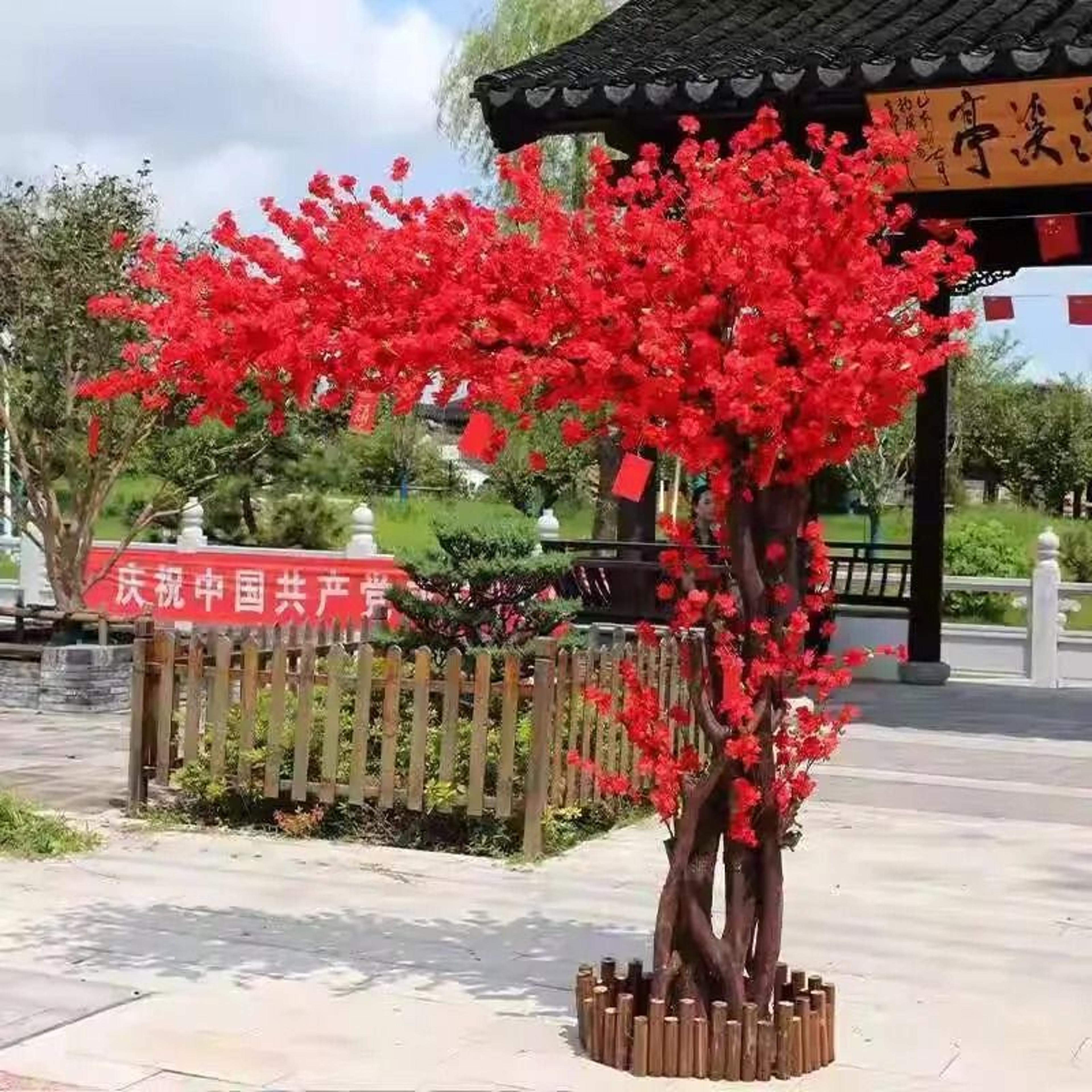 Artificial Blossom  Maple Tree Collection  HighDefinition Peach Cherry  Maple Tree Ornaments For We 11