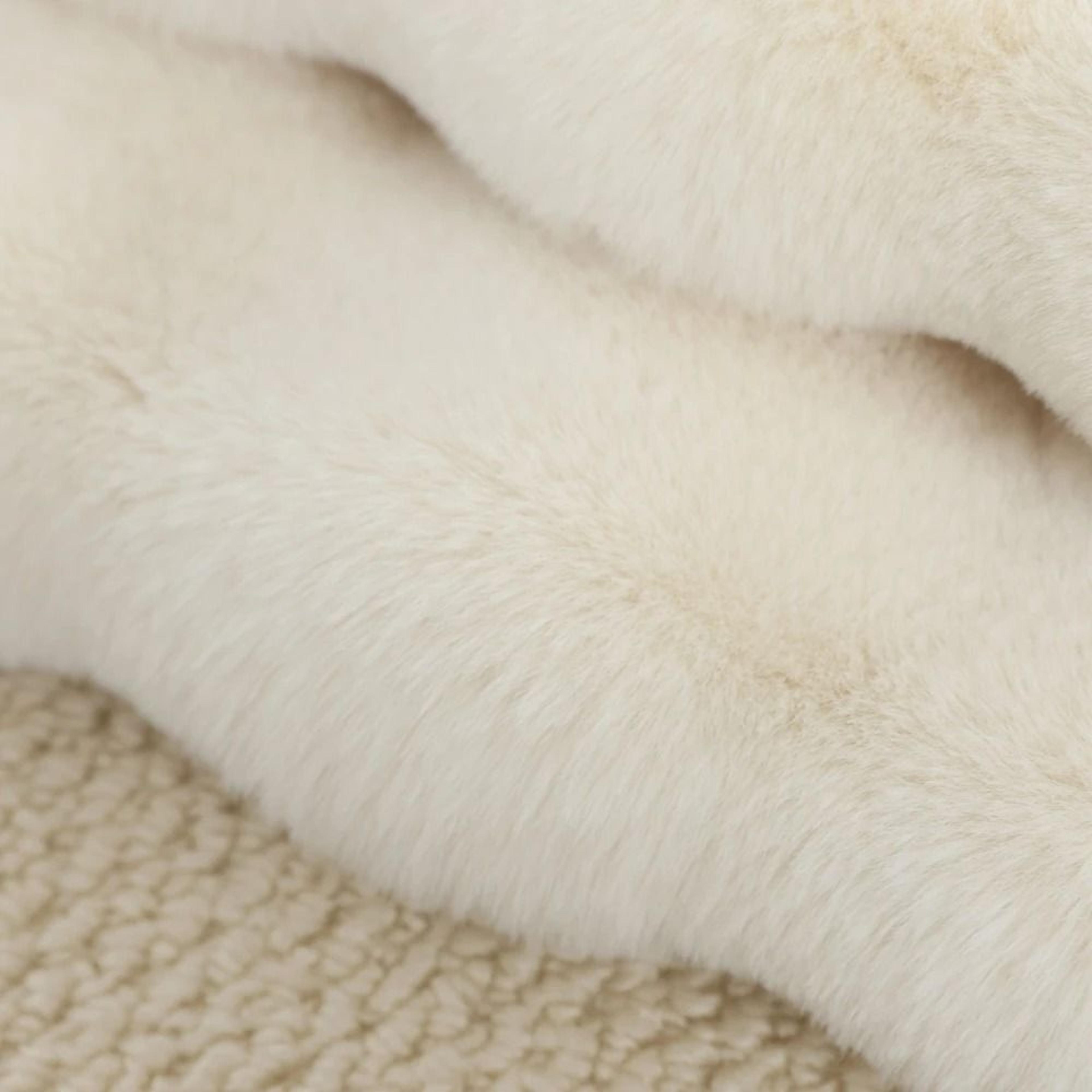 Faux Rabbit Fur Bubble Texture Round Carpet  Premium Soft Plush Rugs For Kids Bedrooms Game Cushion 6