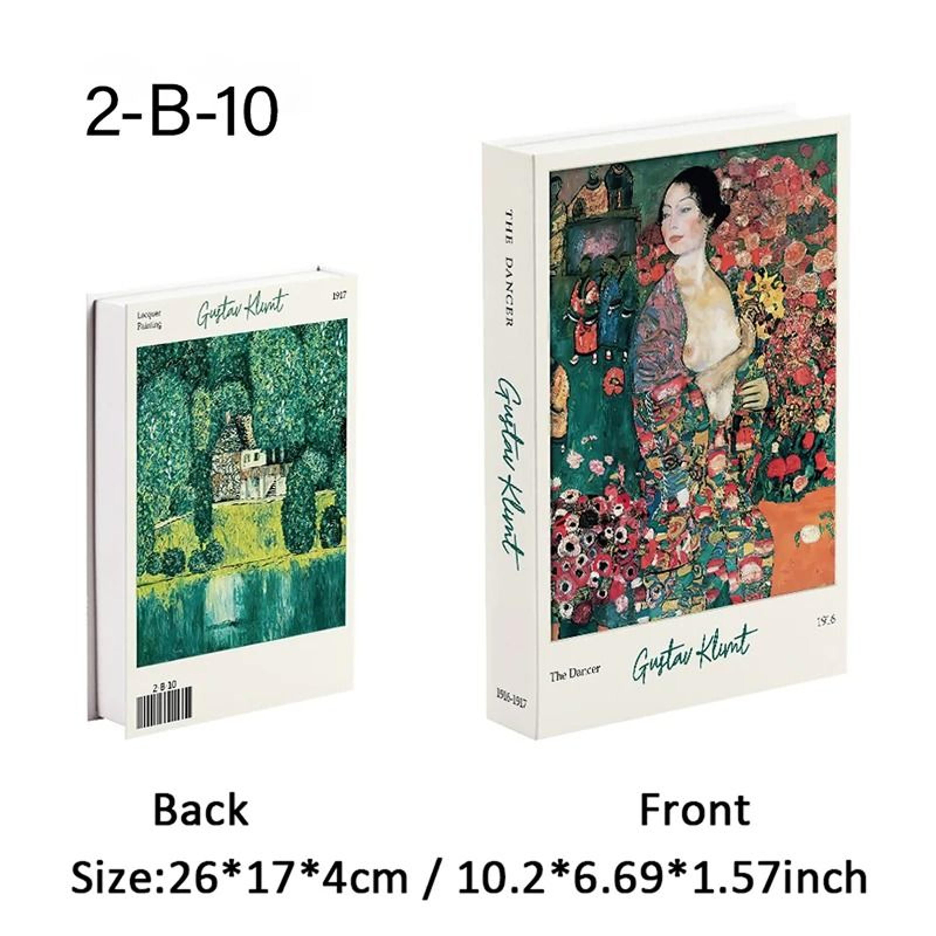 Artisanal Masterpiece Decorative Books  Van Gogh  Monet Painting Storage Boxes For Coffee Tables Sh 18