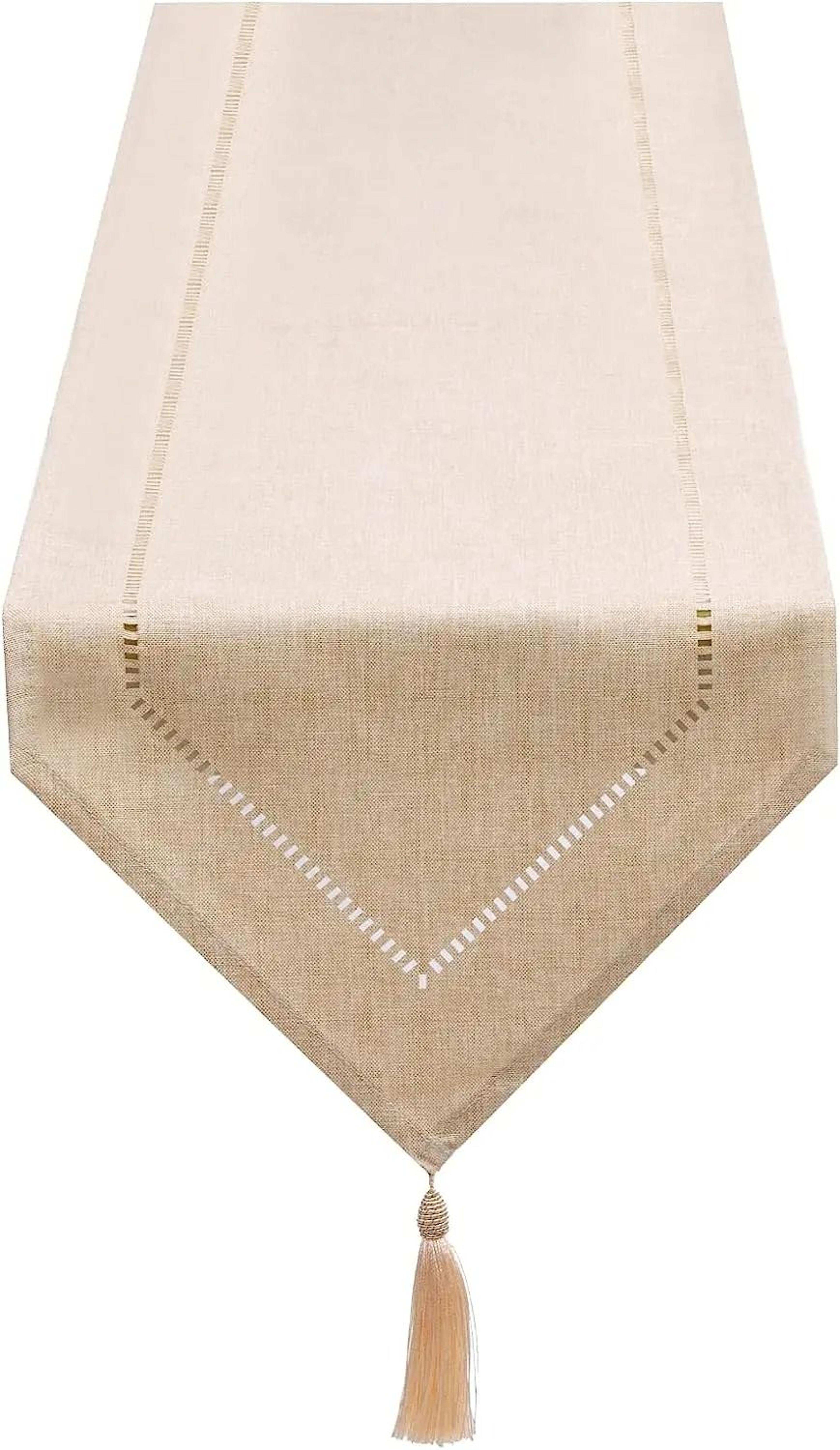 Modern Solid Color Linen Table Runner  Minimalist Elegant Textile For Dining Tables Coffee Tables   9
