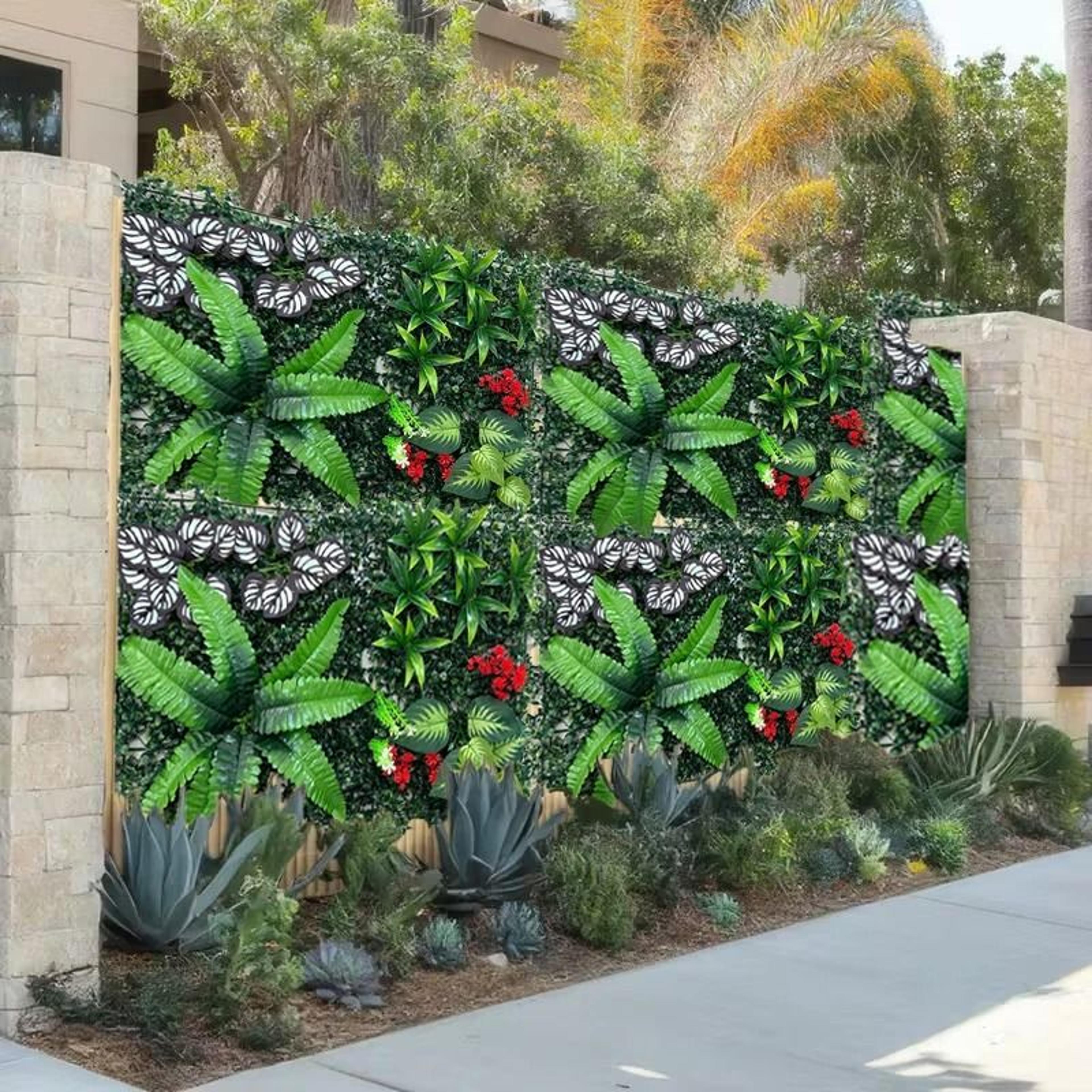 Artificial Green Wall Panels  HighDensity Vertical Forest Decoration For Indoor  Outdoor Architectu 3