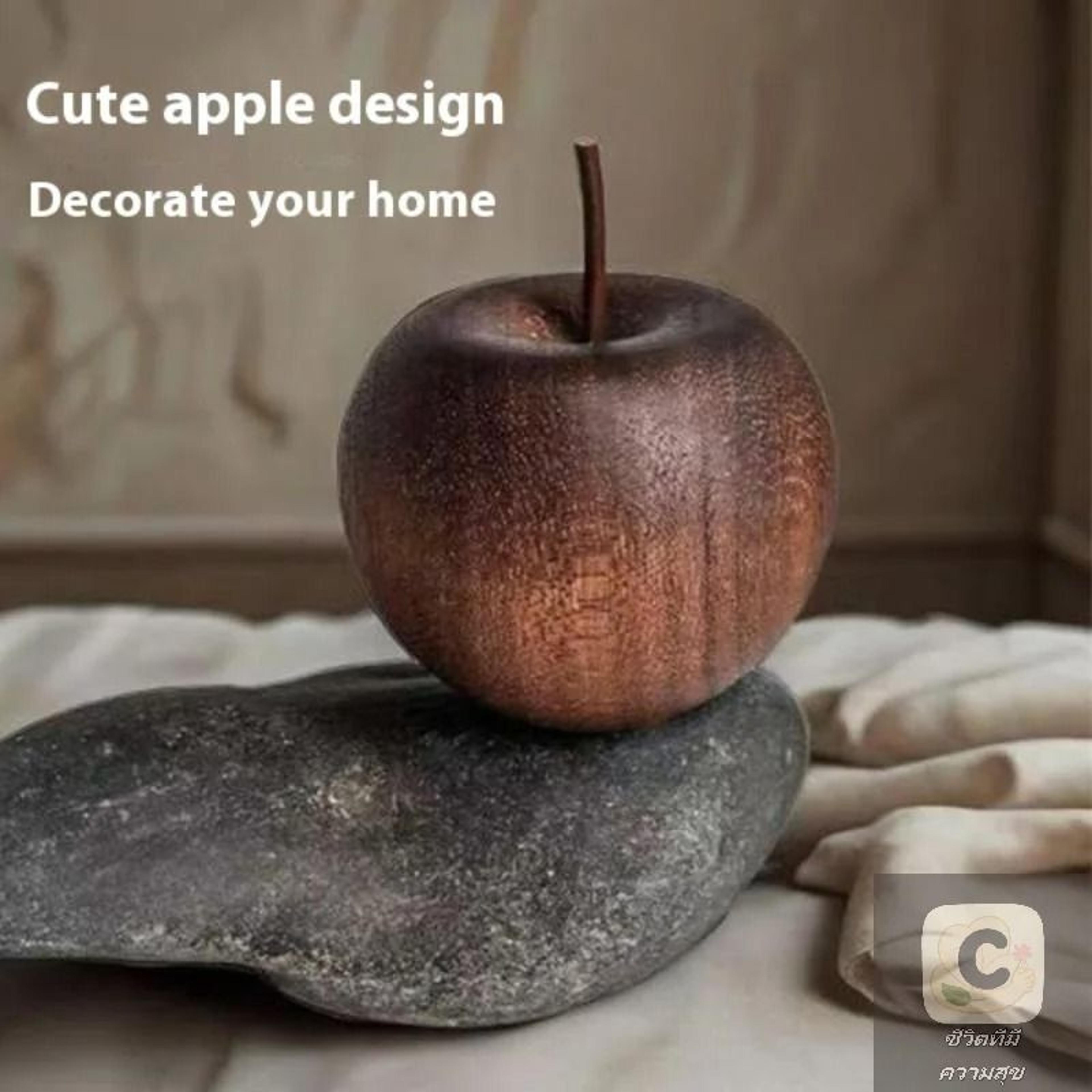 Wooden Apple Essential Oil Diffuser  Natural Beechwood Fragrance Ornament For Home Bathroom  Car In 3