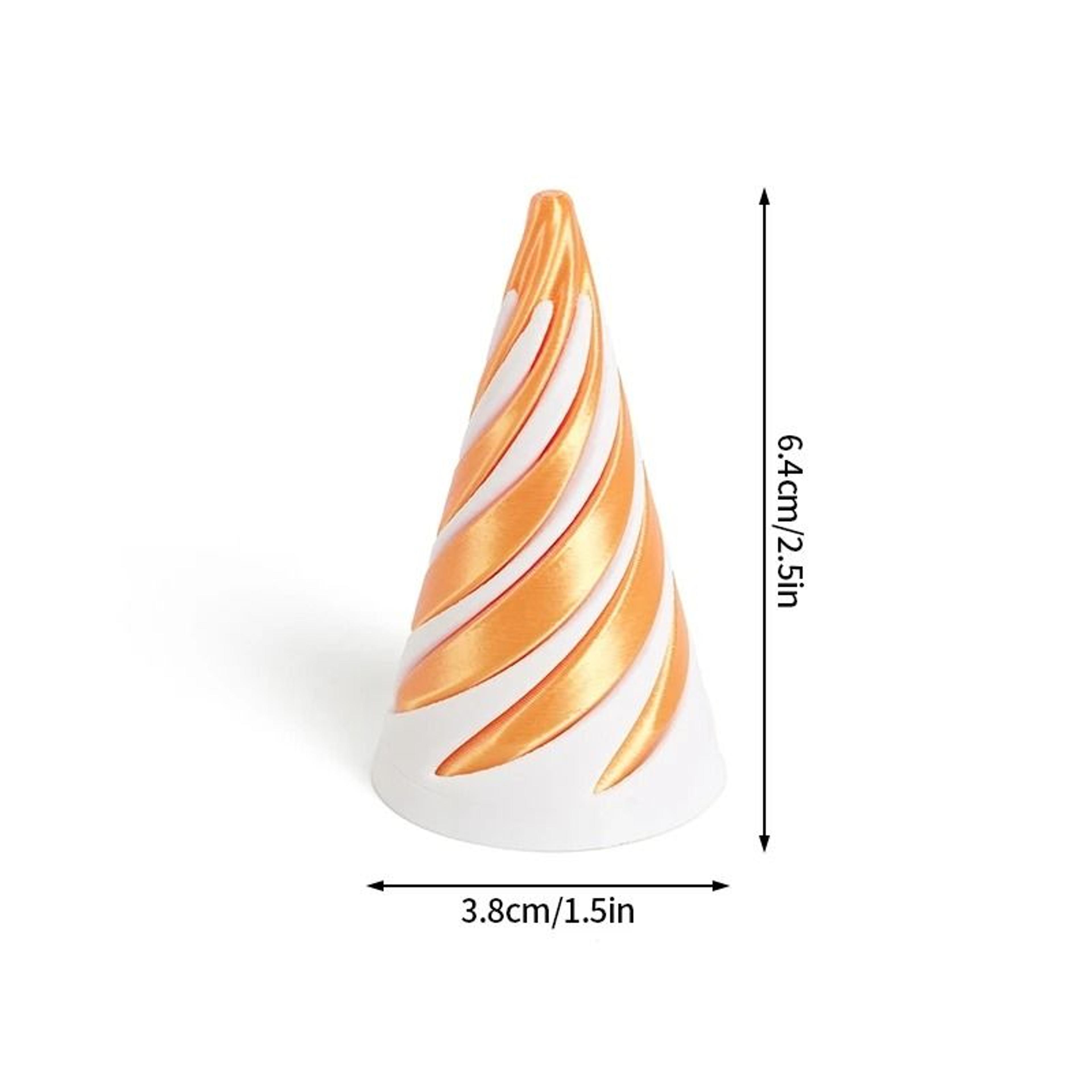 3DPrinted Rotating Impossible Pyramid  Spiral Cone  HighDefinition Kinetic Fidget Toy 8