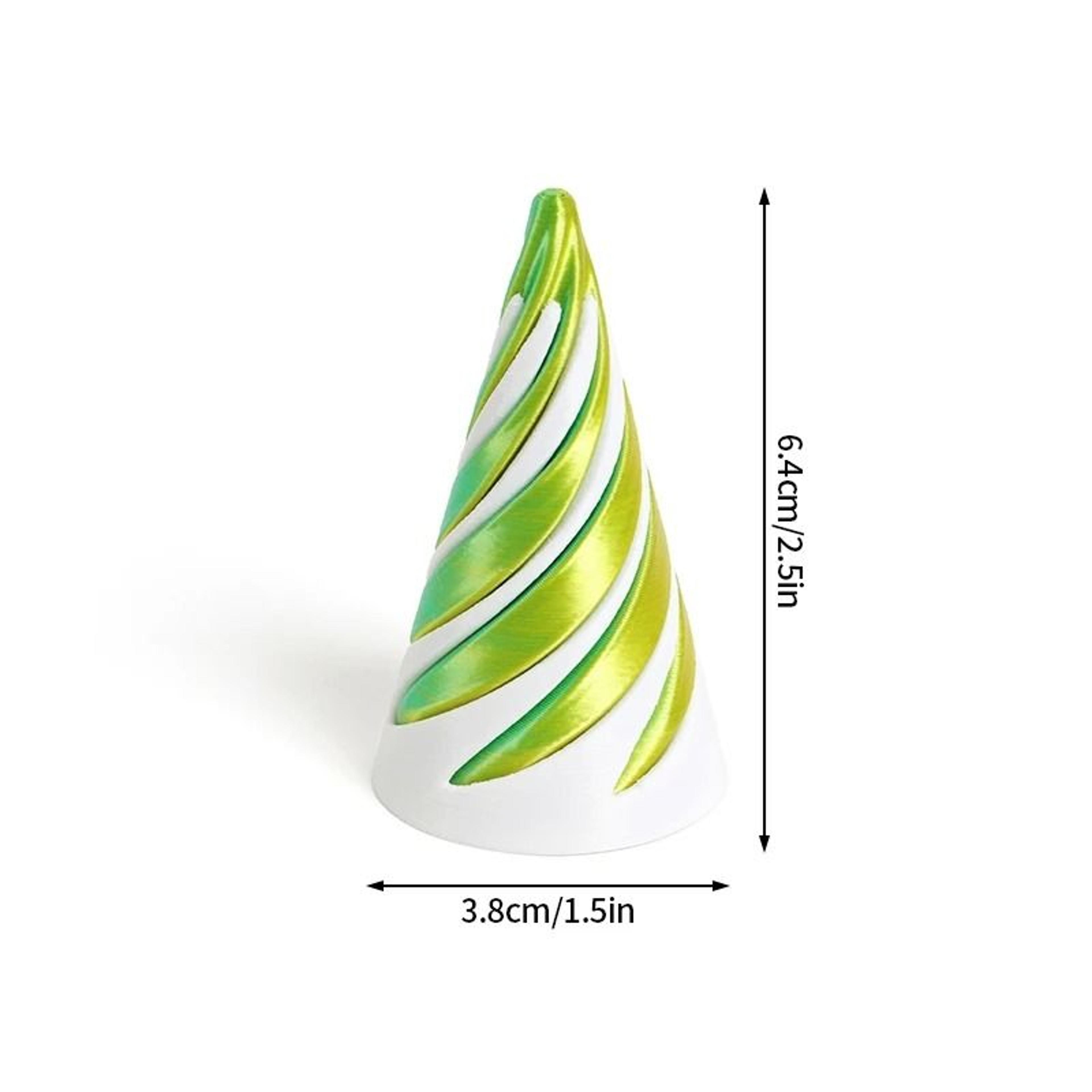 3DPrinted Rotating Impossible Pyramid  Spiral Cone  HighDefinition Kinetic Fidget Toy 9